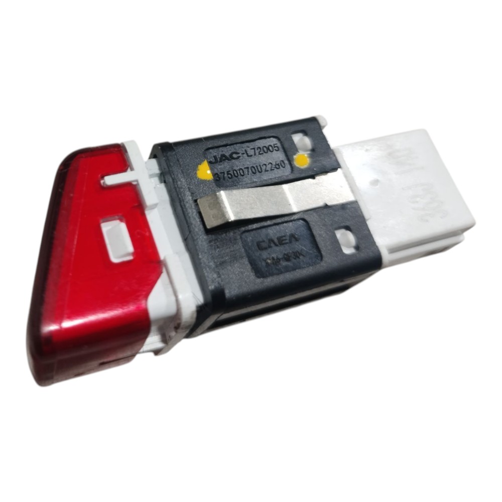 Botão Pisca Alerta Jac T50 2017 2021 V662 Vermelho 8