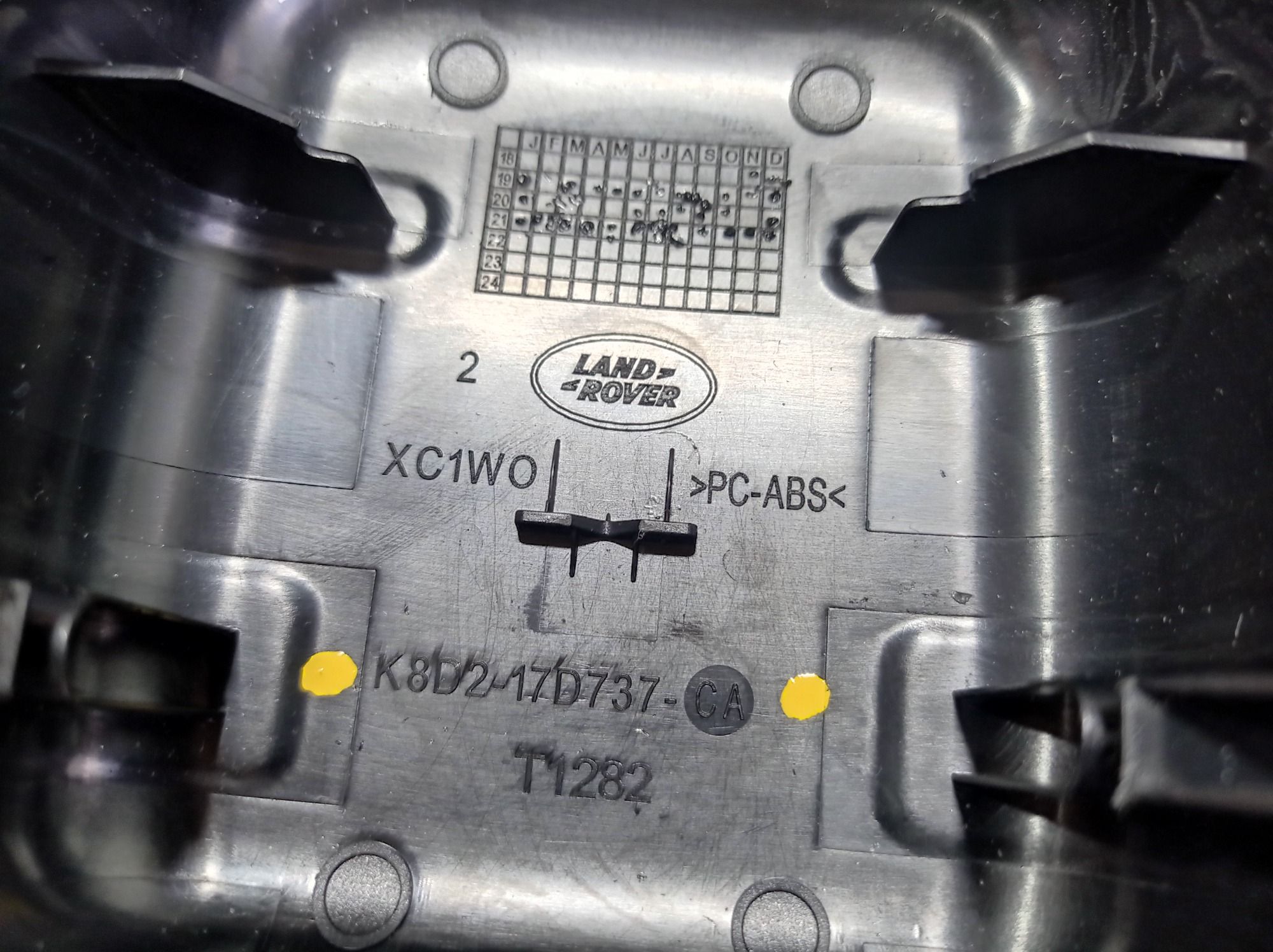 Acabamento Retrovisor Interno Range Rover Evoque 2022 V572 8