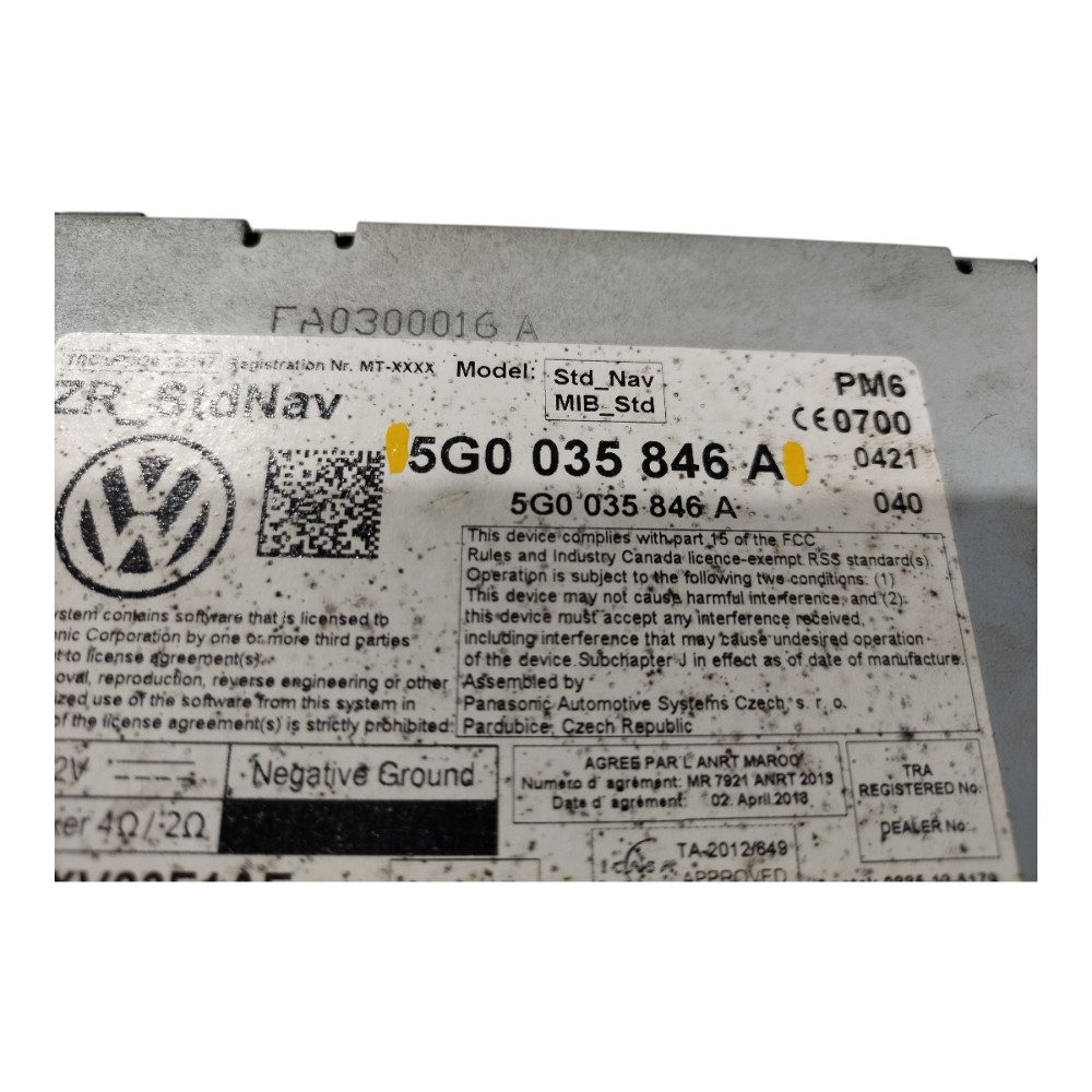 Radio Multi Mídia Vw Golf Highline 1.4 16v Turbo 2015 V626 3