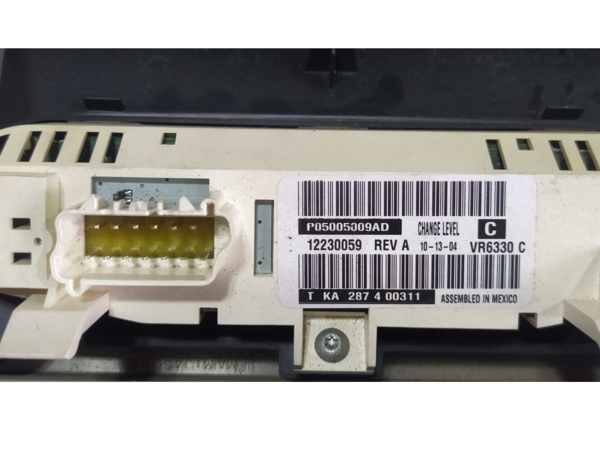 Comando Ar Condicionado Chrysler Grand Caravan 2005 V586 3