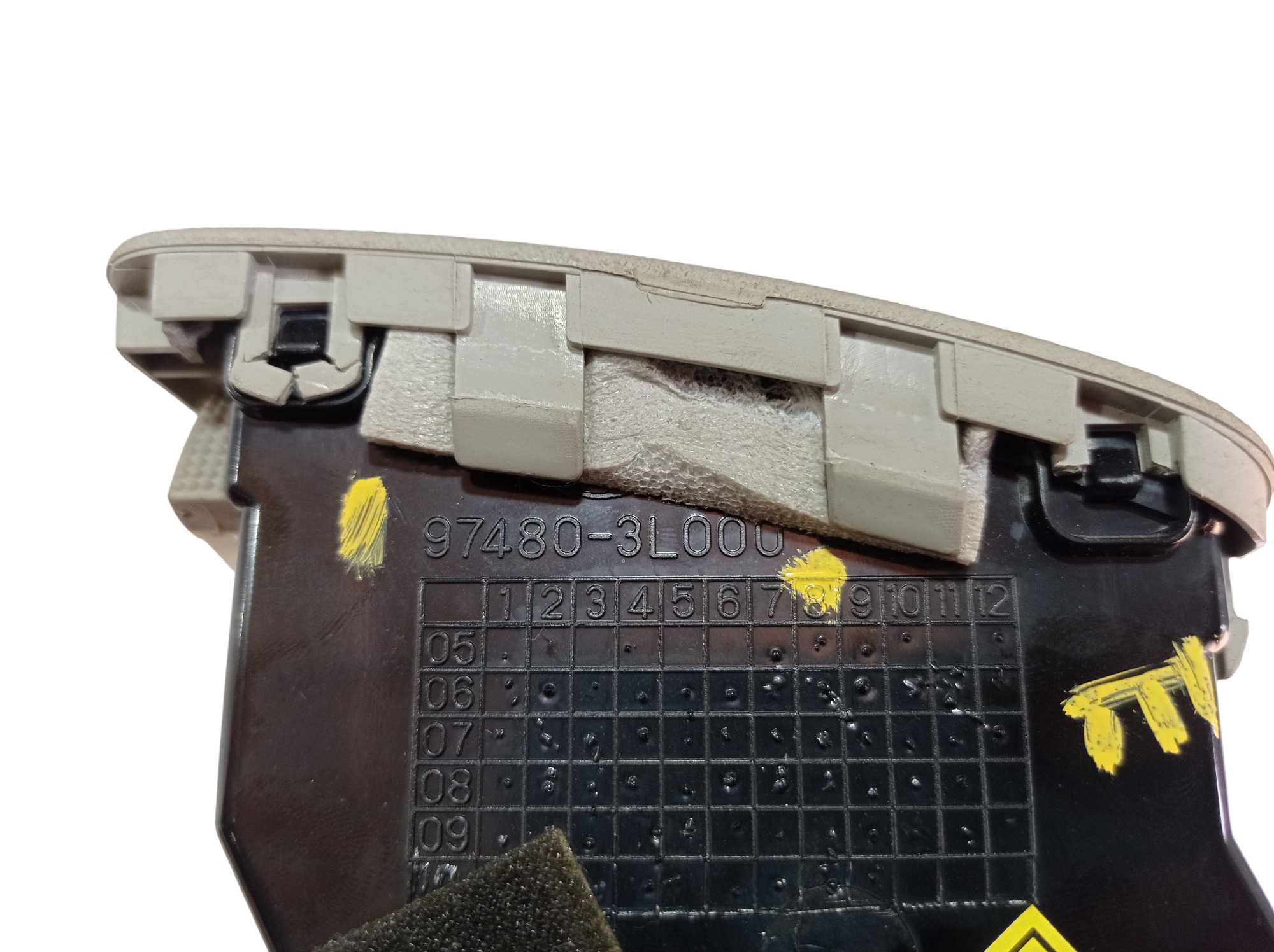 Difusor Ar Esquerdo Hyundai Azera 2011 97480-3l000 V579 8