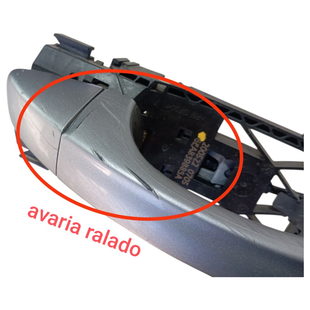 Maçaneta Ext Porta Trase Dir Vw Taos Highline 2022 2024 V655 Prata Traseira 5