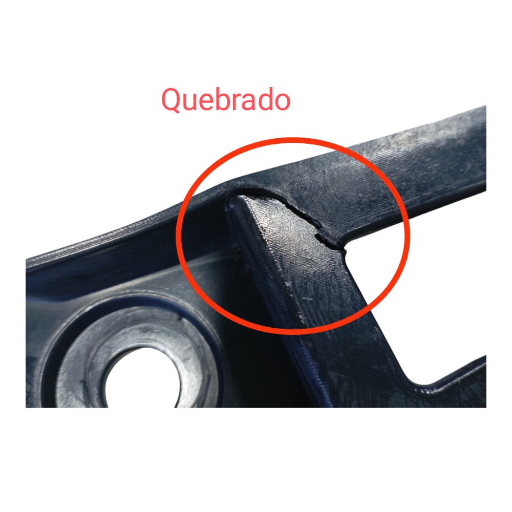 Guia Parachoque Traseiro Direito  Vw Golf Highline 2014 V626 6