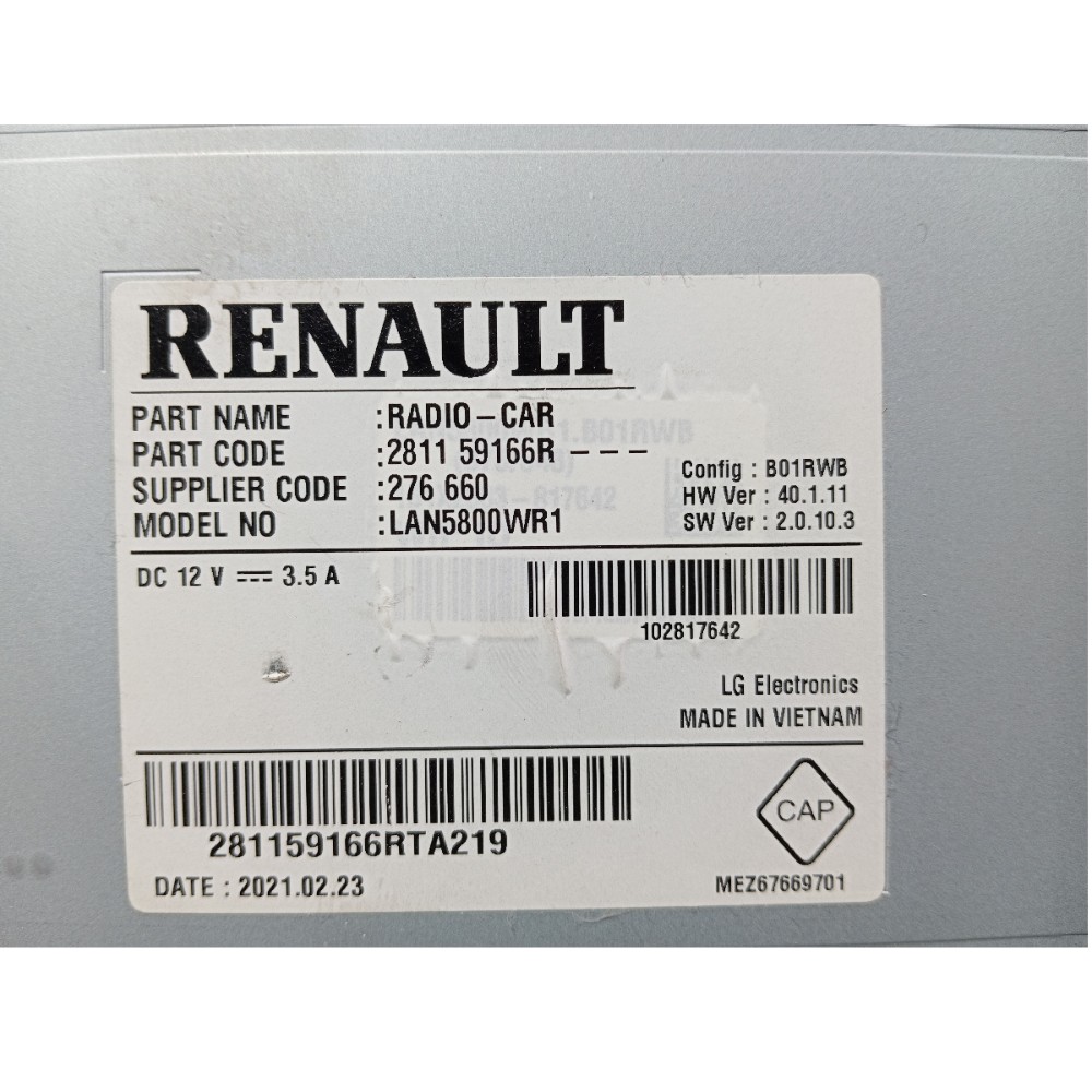 Multimídia Radio Renault Kwid 2018 A 2022 5