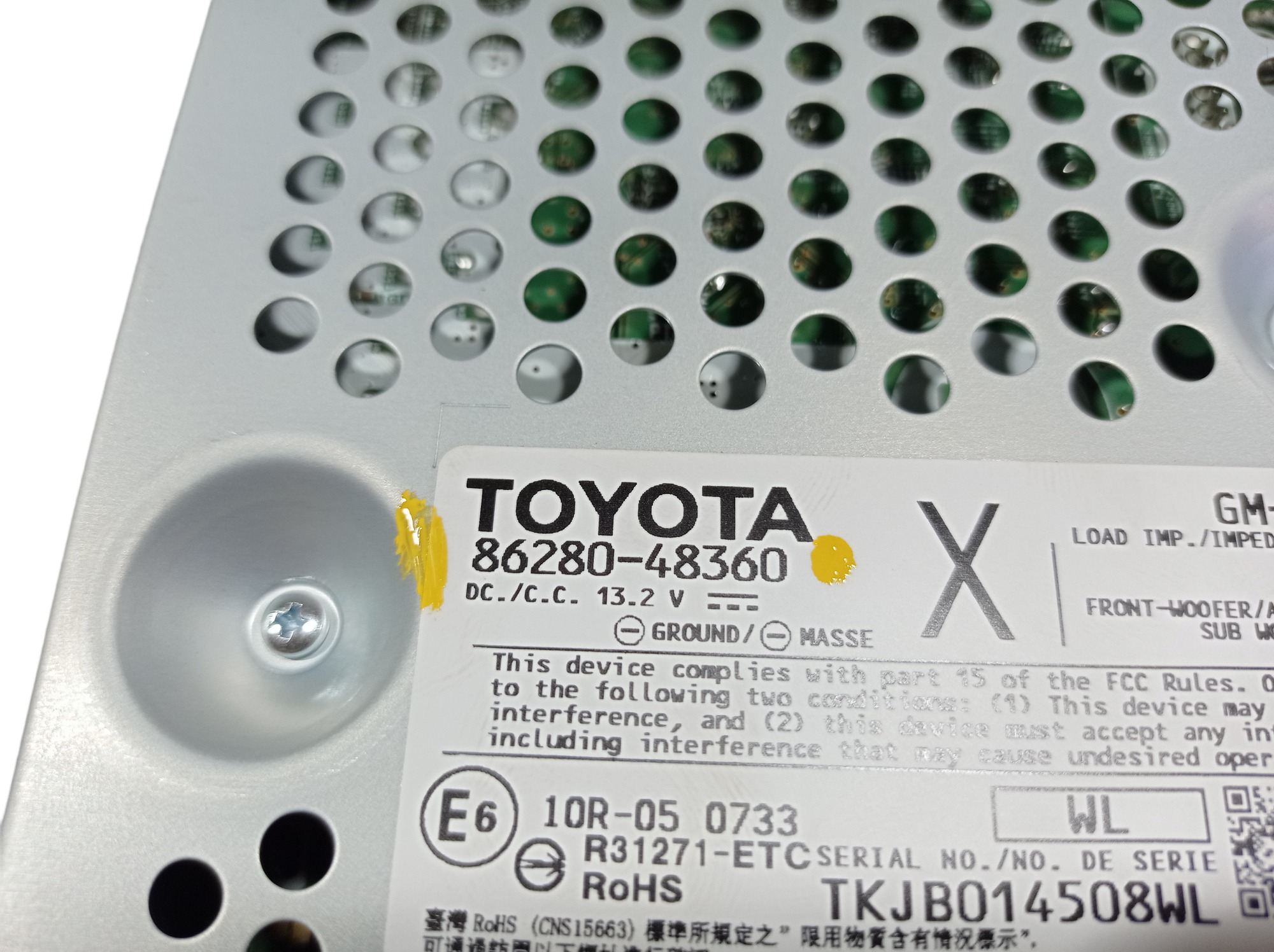 Amplificador De Som Lexus Rx 450hl 2021 86280-48360 V576 3