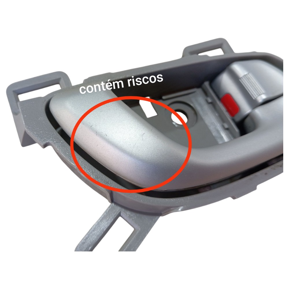 Maçaneta Int Porta Traseira Direita Honda Civic 2010 15 V658 Prata Traseira