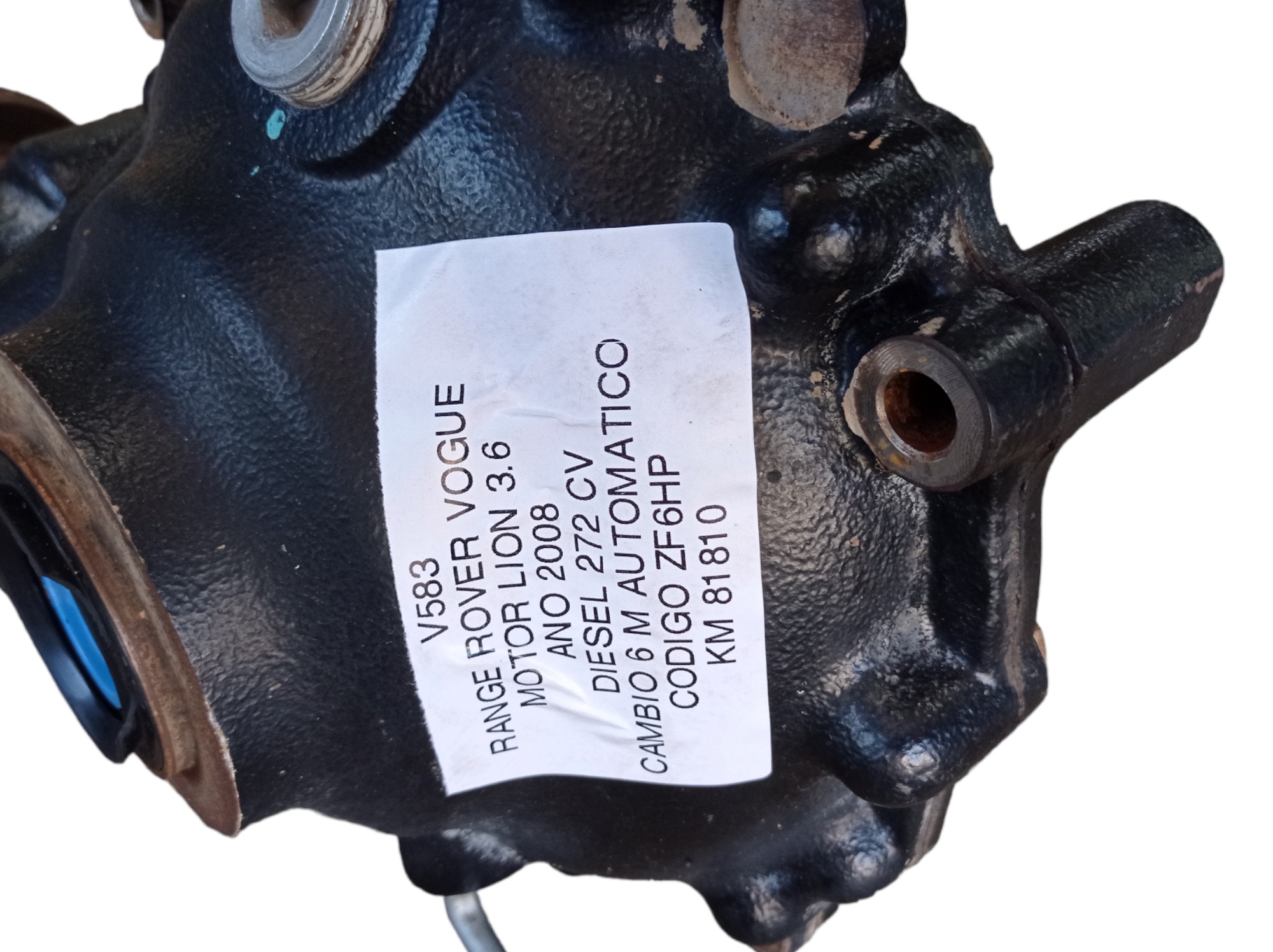 Diferencial Dianteiro Range Rover Vogue 3.6 V8 2008 V583 6