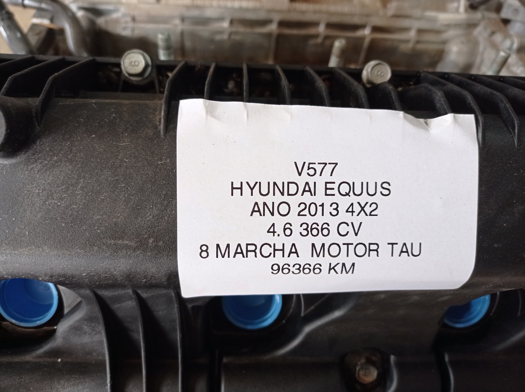 Motor Parcial Hyundai Equus Vs460 4.6 2013 V577 8