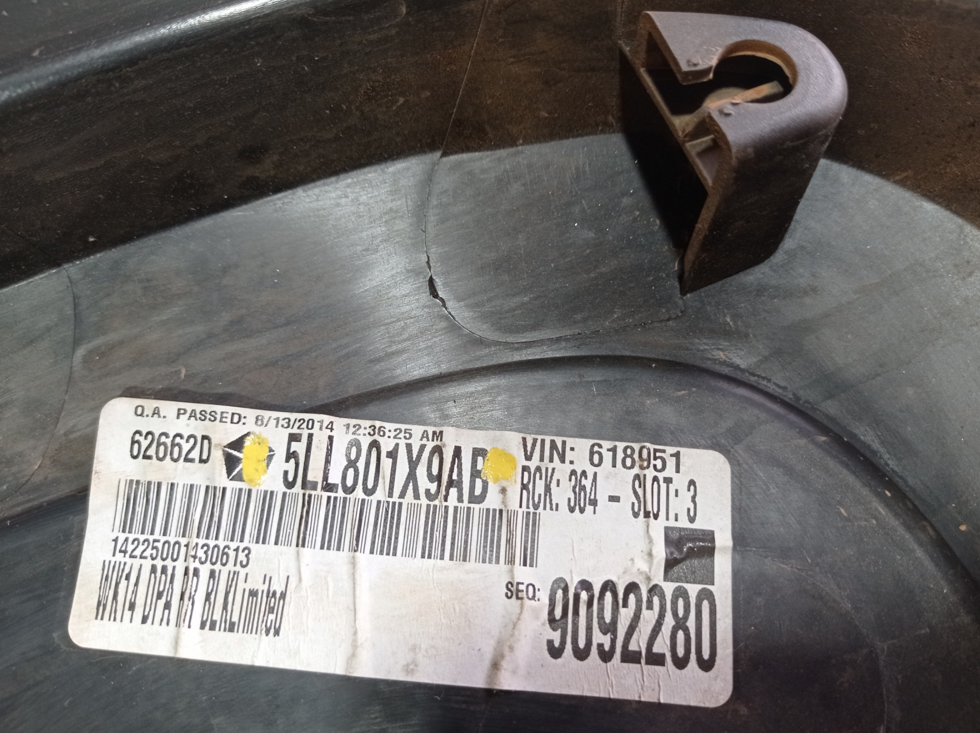 Forro Porta Traseira Direita Jeep Grand Cherokee Ltd 14 V580 6