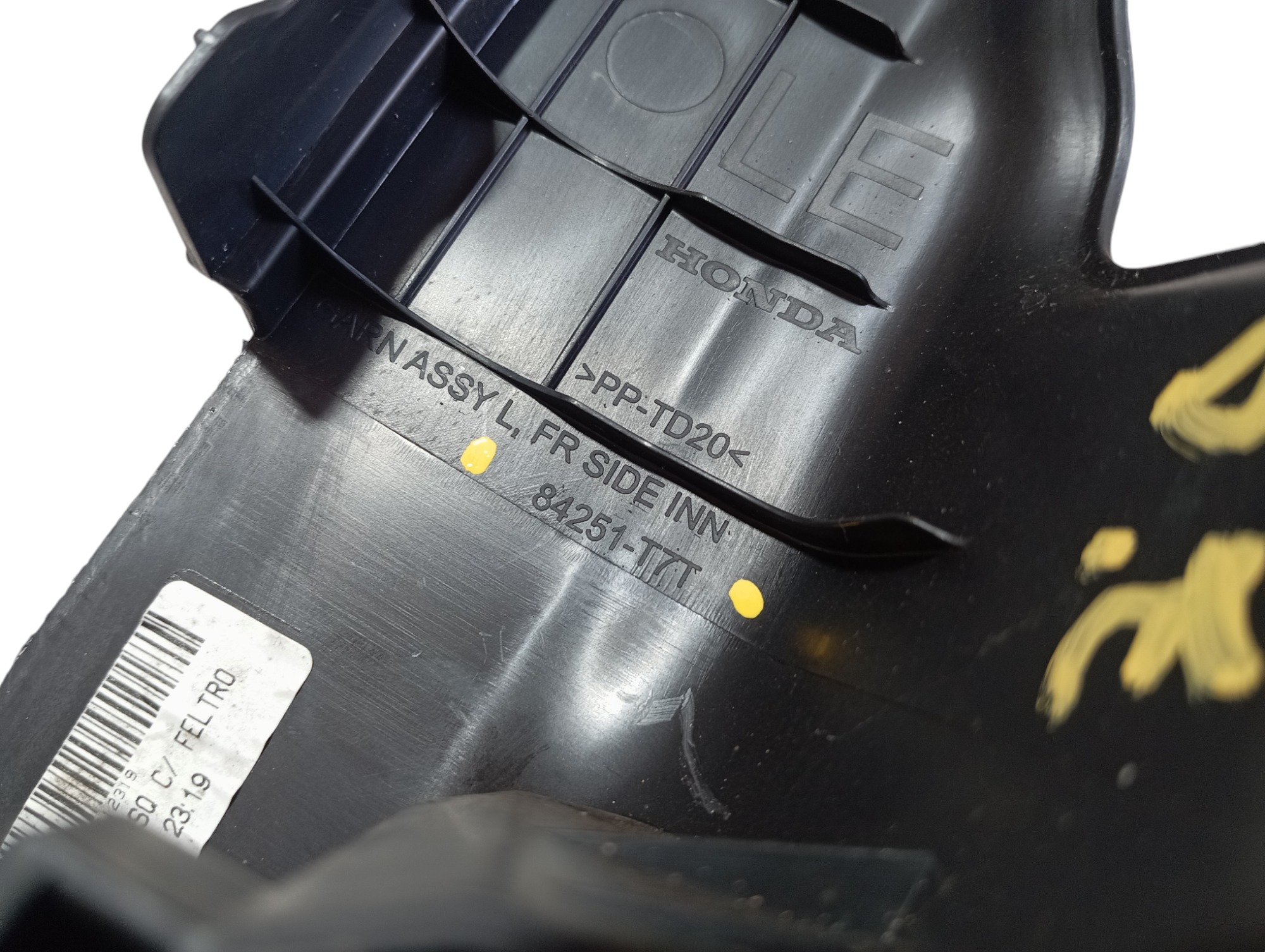 Soleira Porta Diant Esquerda Honda Hrv 2020 A 2025 V602 Preto 8