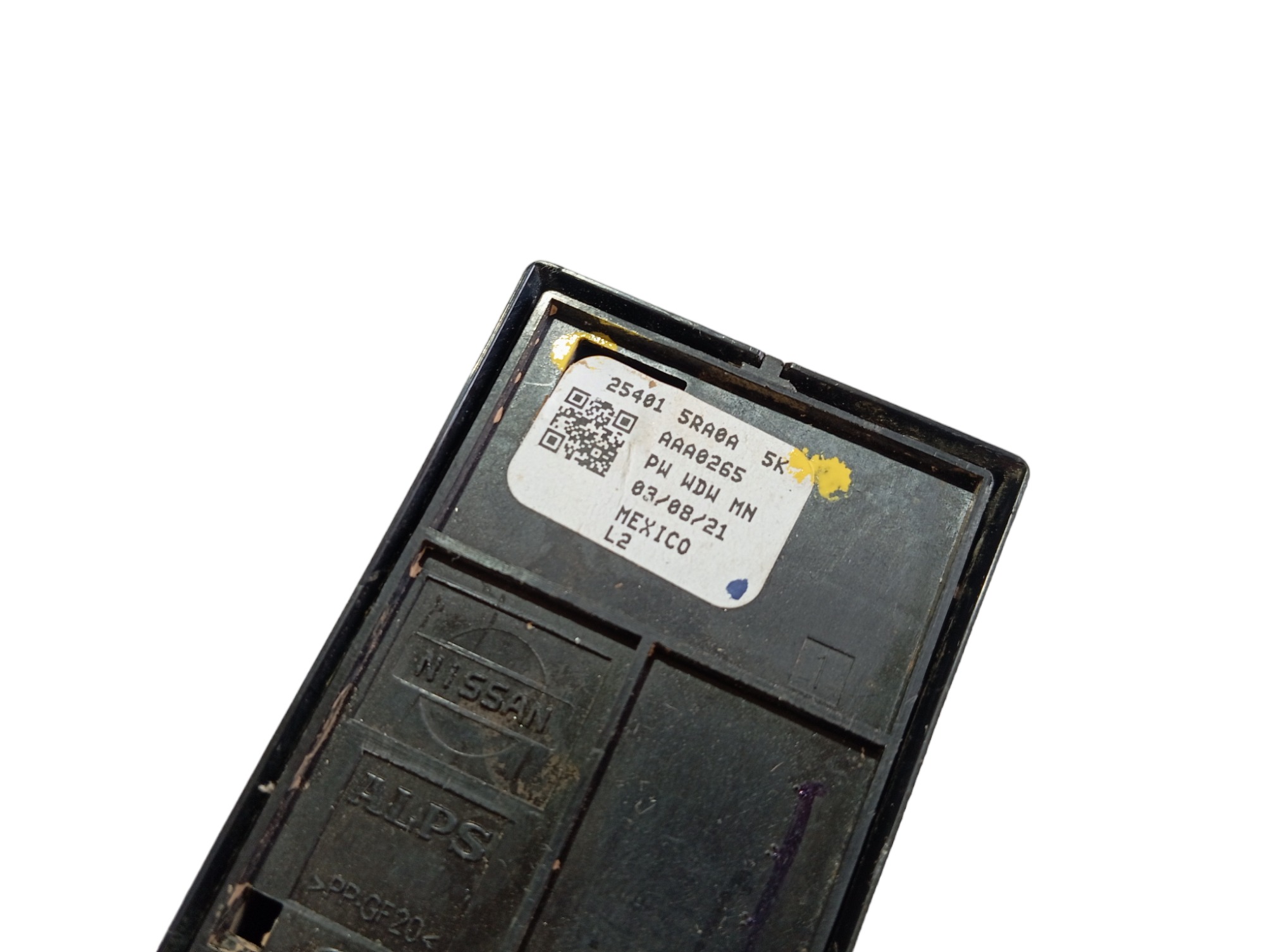 Botão Vidro Porta Dianteira Esquerda Nissan Leaf 2022 V589 5