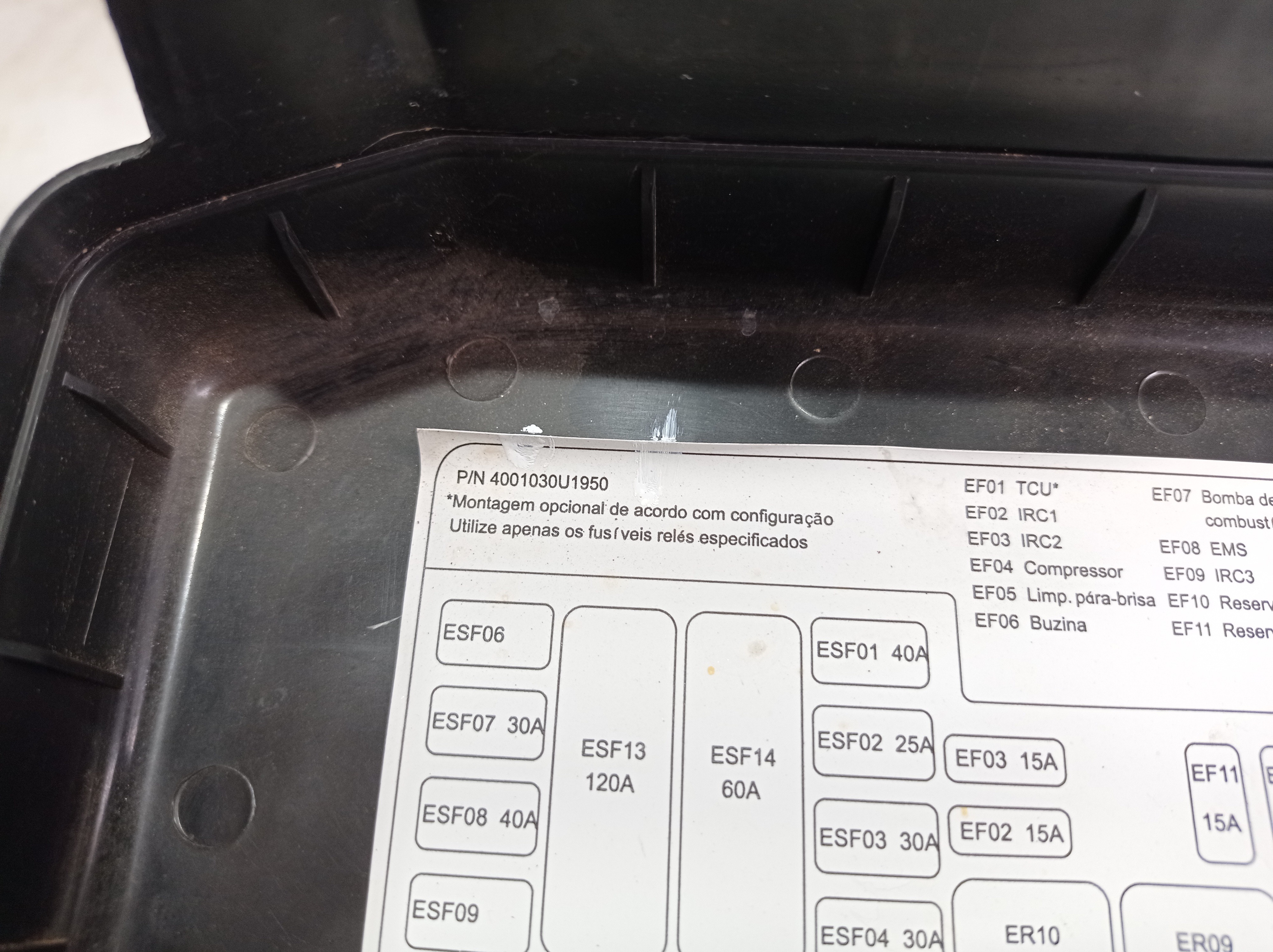 Tampa Caixa Fusível Externa Jac T40 2019 V565 7