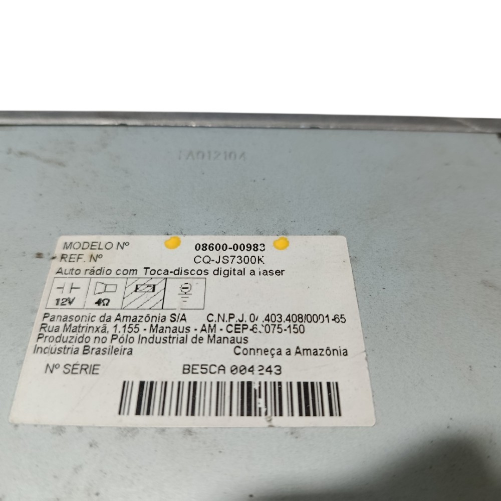 Radio Toyota Corolla 2005 8