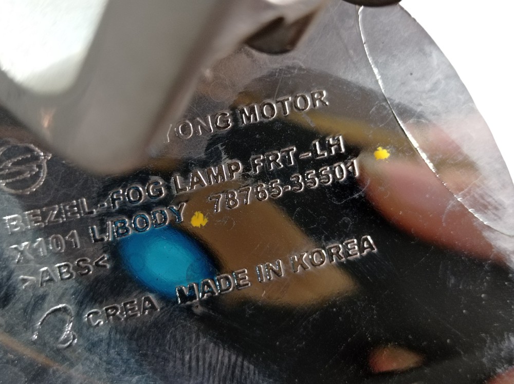 Moldura Farol Milha Esquerdo Ssangyong Xlv Dlx 1.6 2018 V612 7