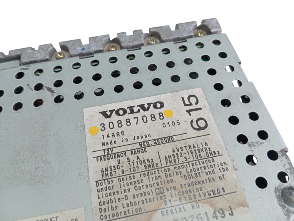 Rádio Volvo S40 T4 2.0 2002 30887088 V54 7