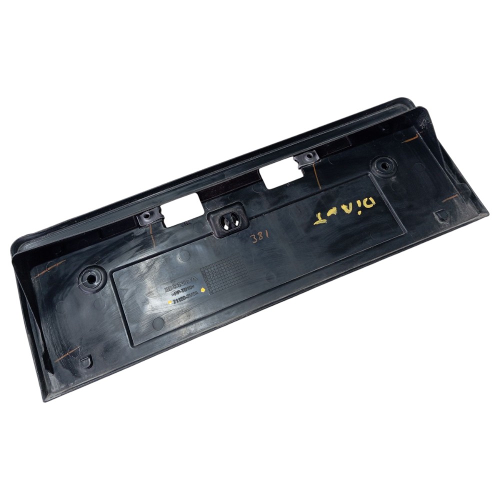 Suporte Placa Dianteira Honda Hrv Exl 1.5 2023 2025 V644 Preto 3