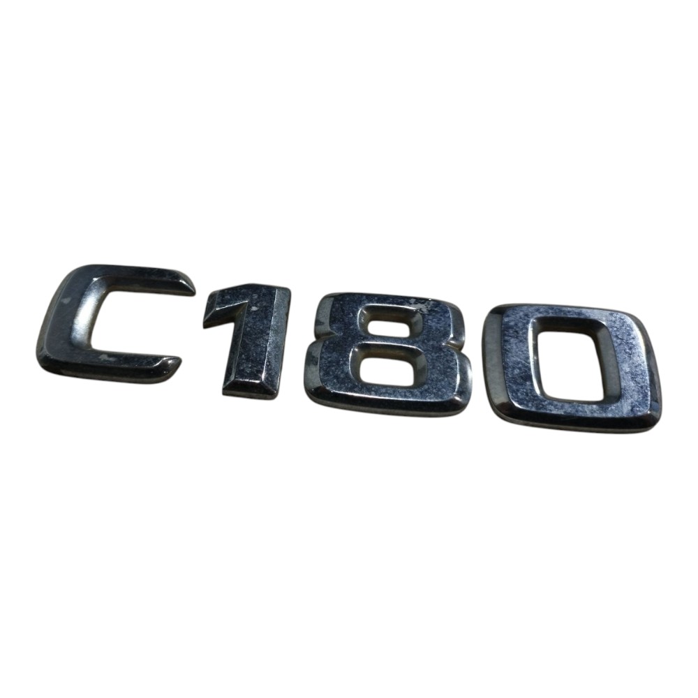 Emblema Traseiro Mercedes C180 2002 2007 V661 Prata 3