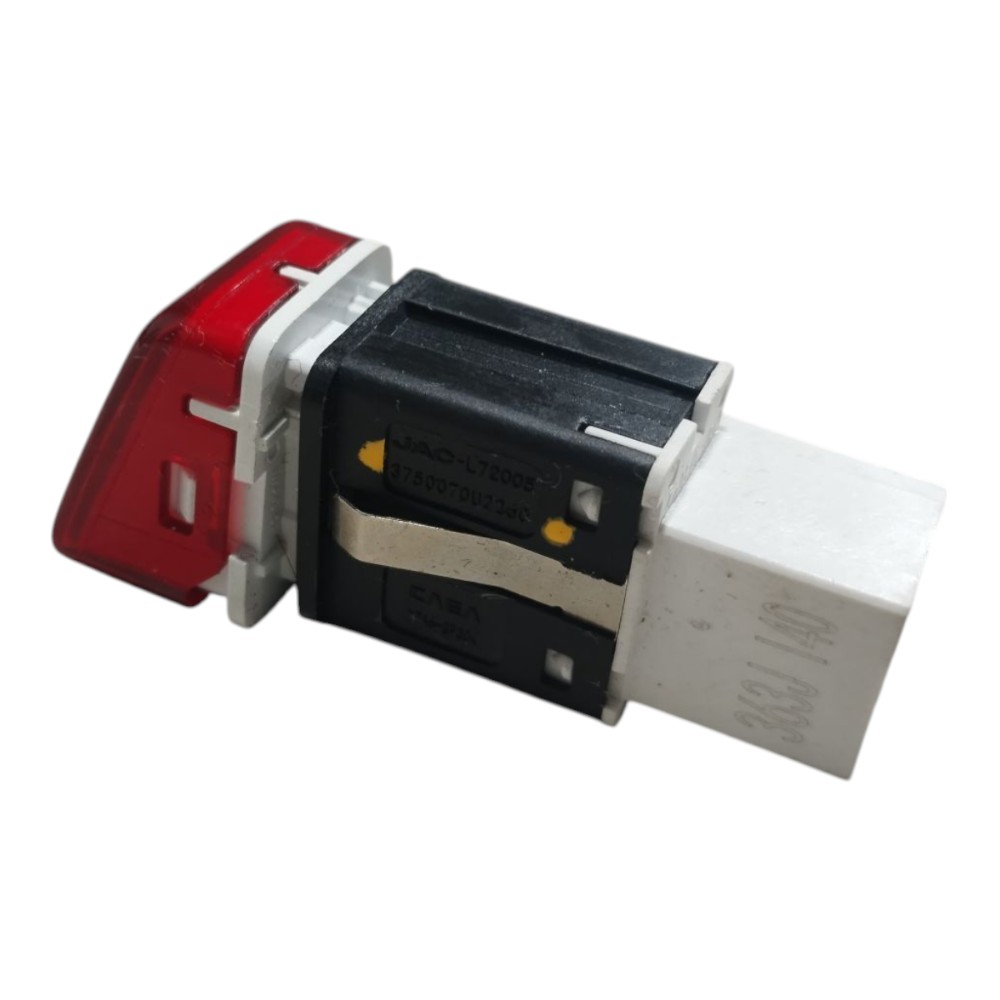 Botão Pisca Alerta Jac T50 2017 2021 V662 Vermelho 10