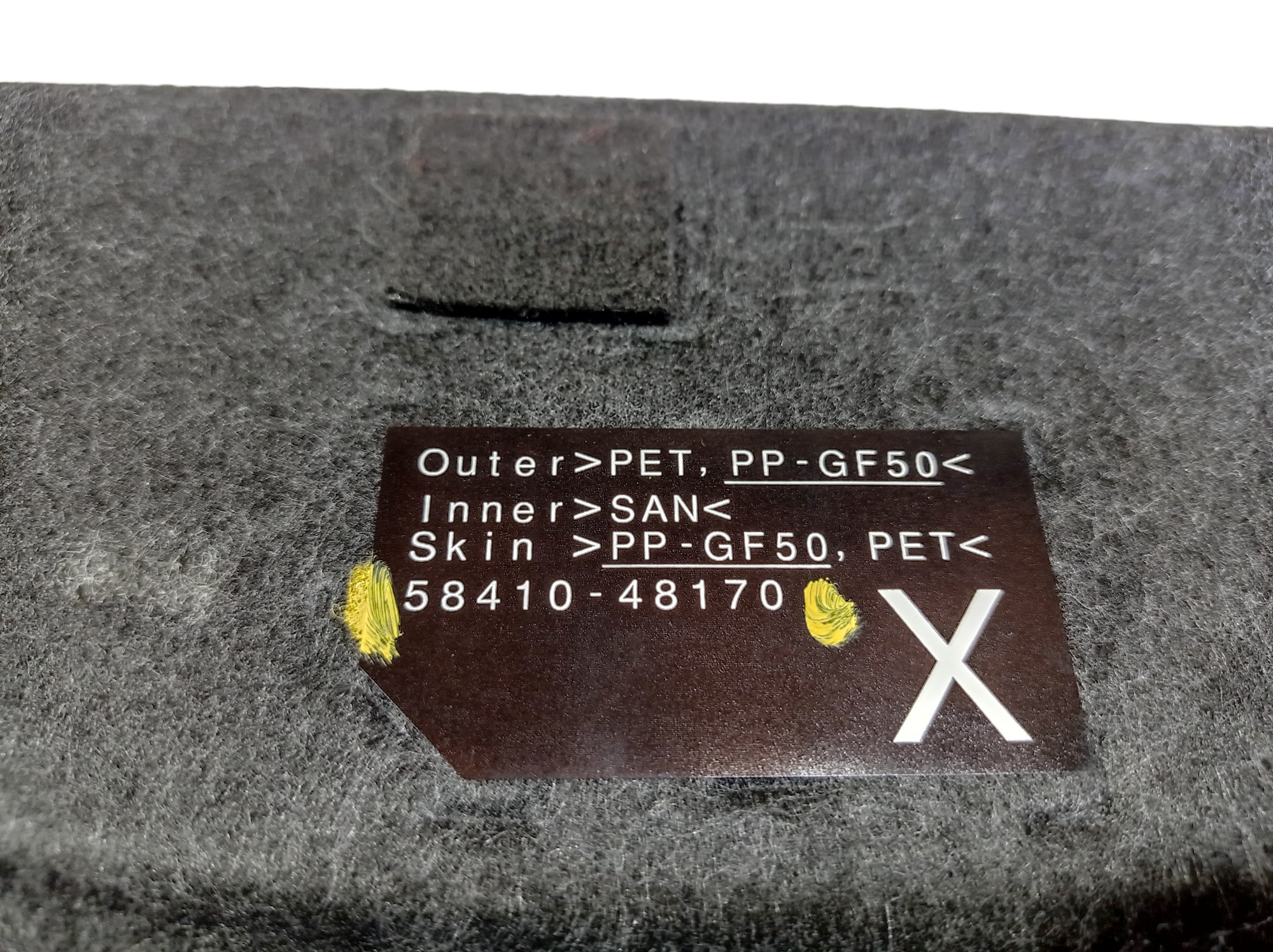 Tampão Porta Malas Lexus Rx 450hl 2021 58410-48170 V576 Preto 1