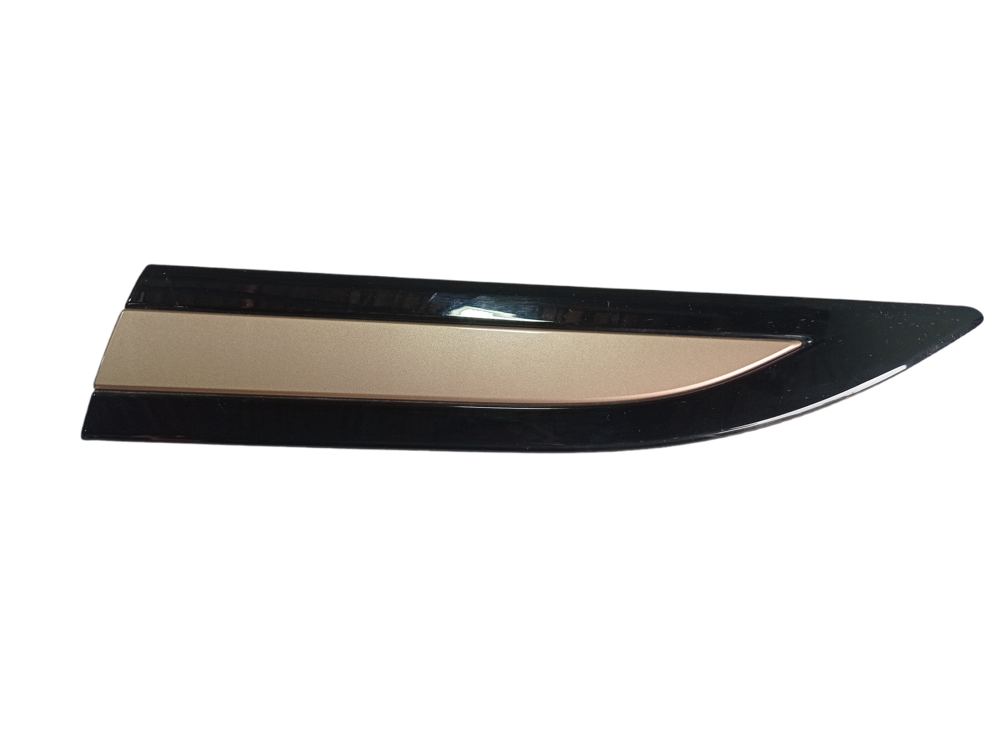 Friso Porta Dianteira Esquerda Range Rover Evoque 2022 V572 Preto E Marrom 2