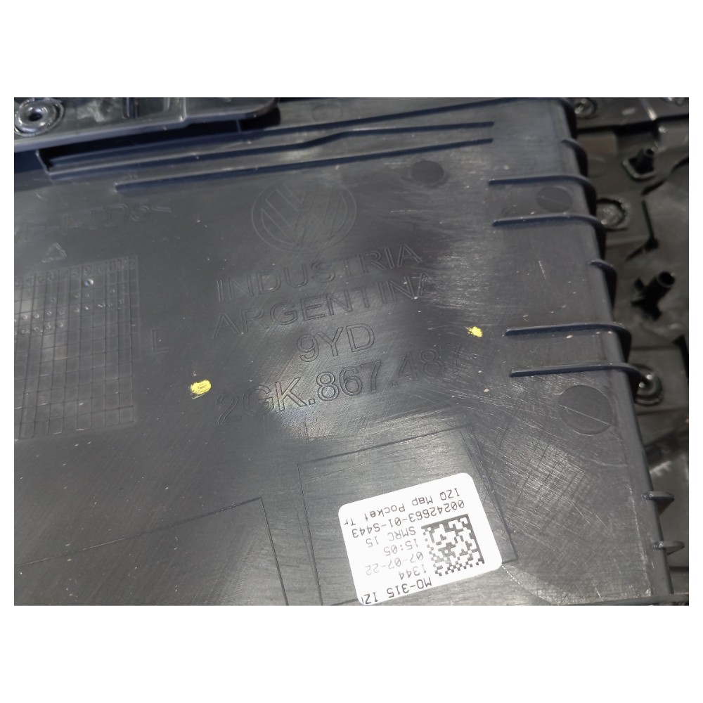 Forro Porta Traseira Esque Vw Taos Highline 2022 2024 V655 5