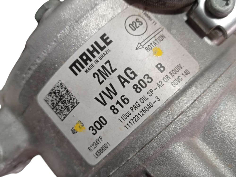 Compressor Ar Condicionado Vw Nivus Hl Tsi 1.0 2024 V608 9