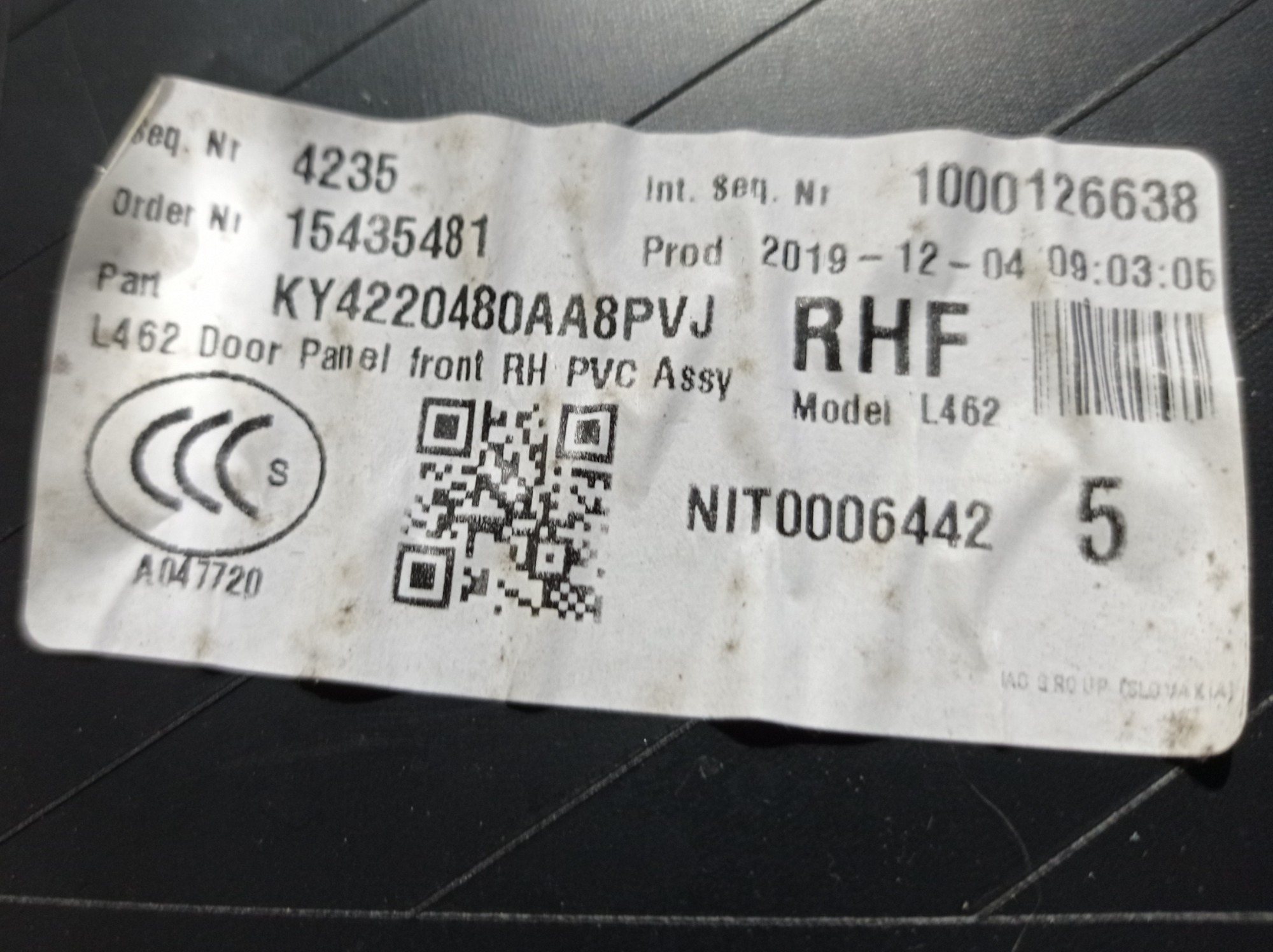 Forro Porta Blindado Dianteira Direita Discovery 5 2019 V597 9