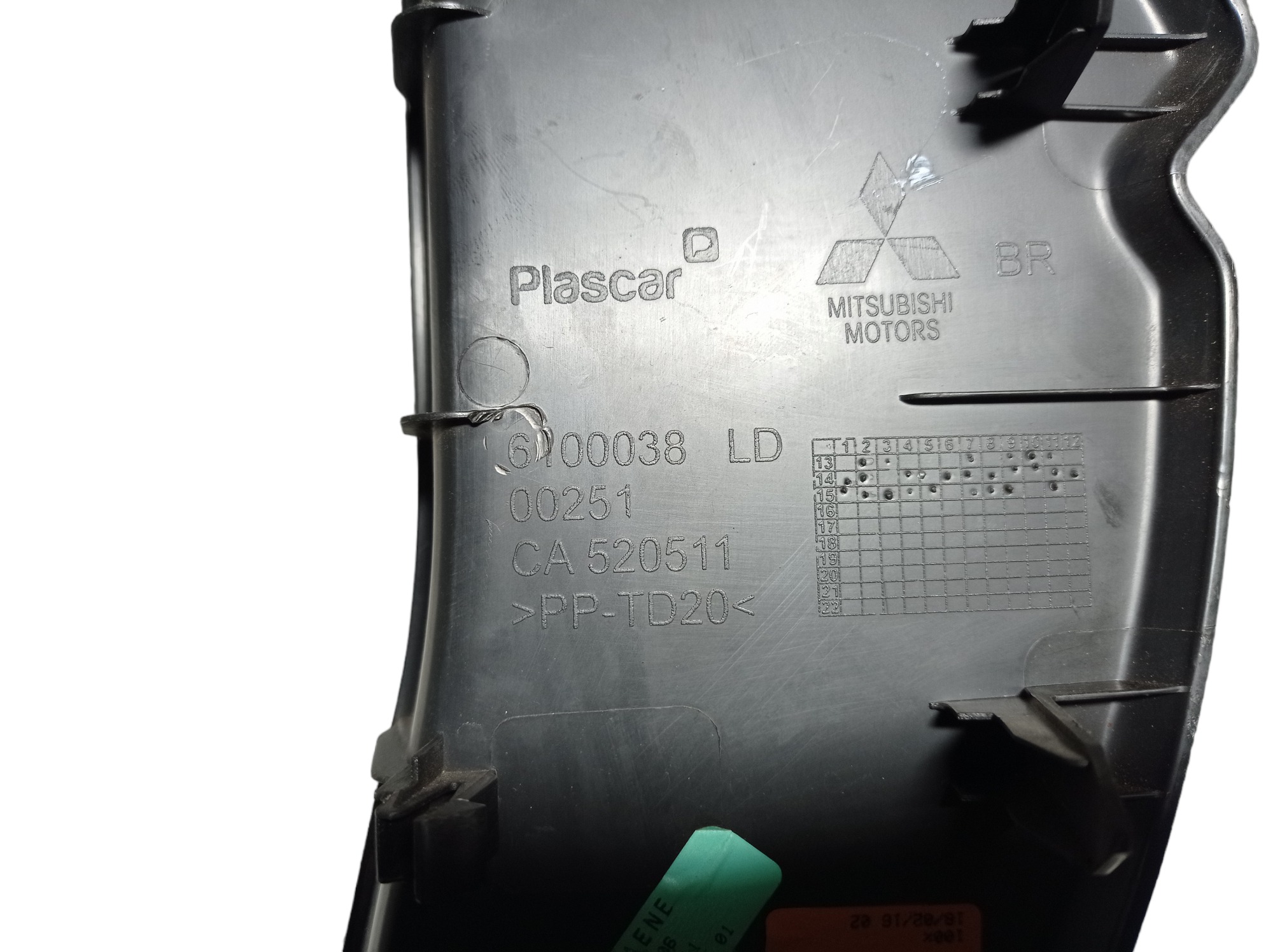 Acabamento Lateral Direita Painel Mitsubishi Asx 2016 8