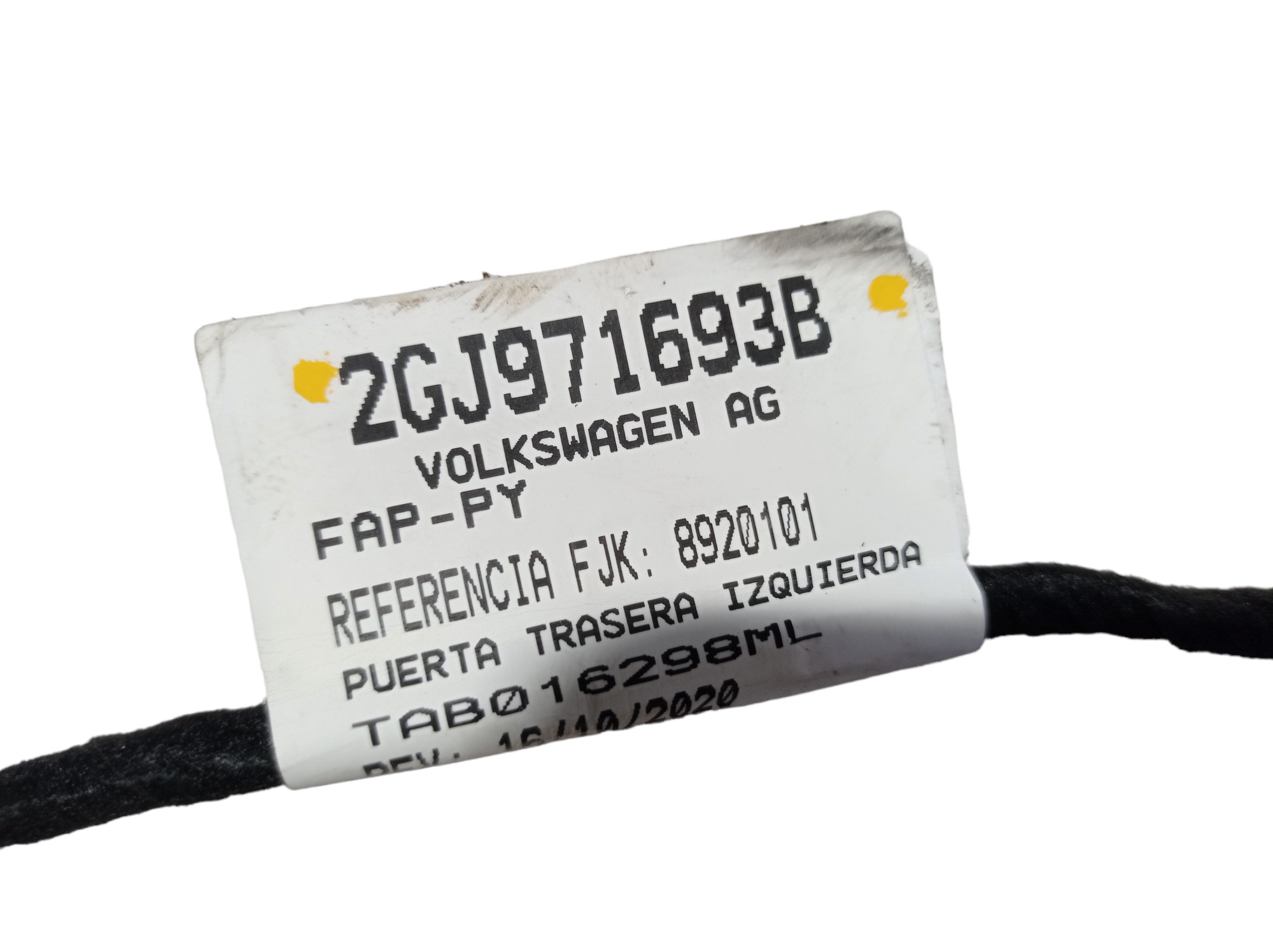 Chicote Porta Tras Esquerda Vw Taos Highline 22 2024 V601 7