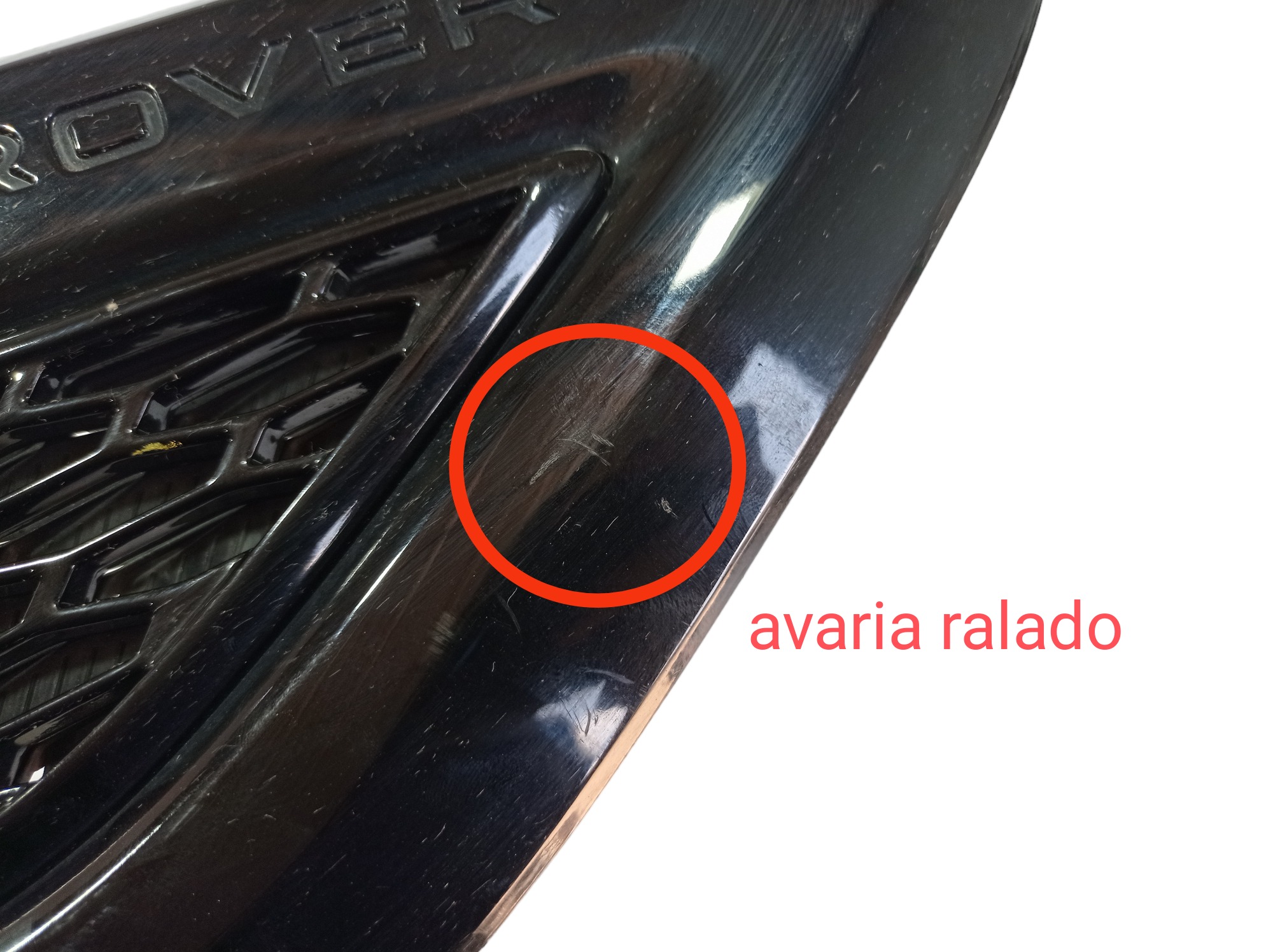Moldura Direita Capô Land Rover Range Rover Sport 2014 V573 Preto 3