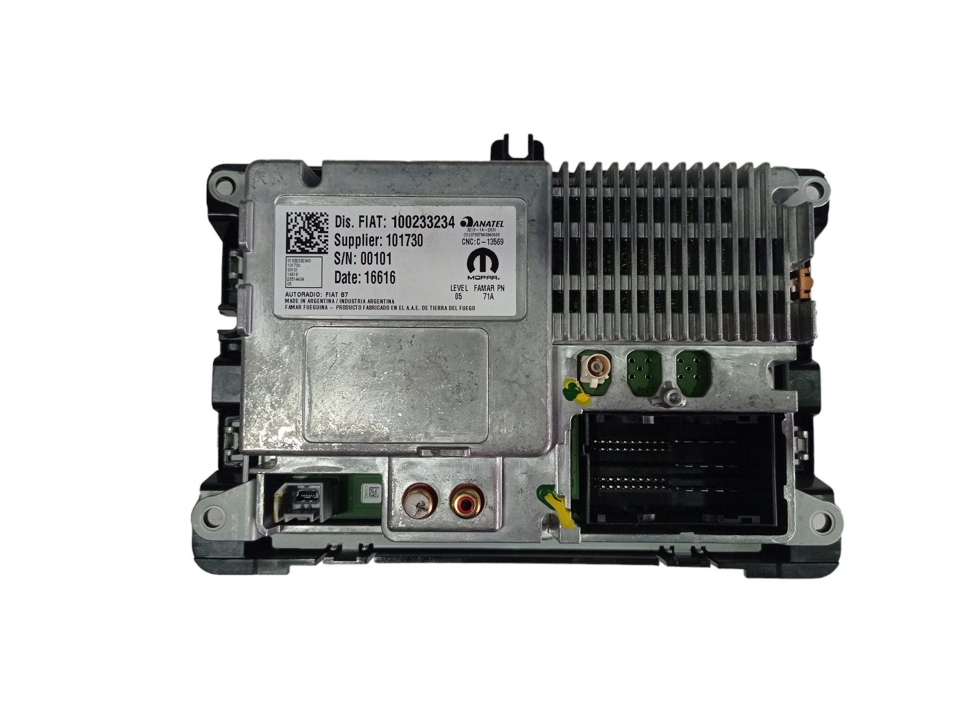 Radio Multimídia Fiat Mobi 2016 2017 2018 100233234 V438 5