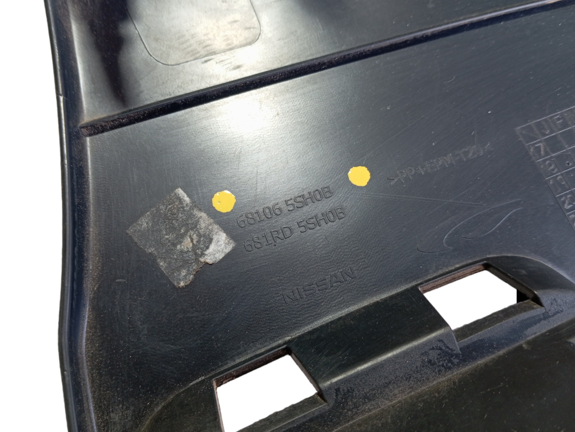 Acabamento Inferior Painel Nissan Leaf 2022 V589 Preto 6