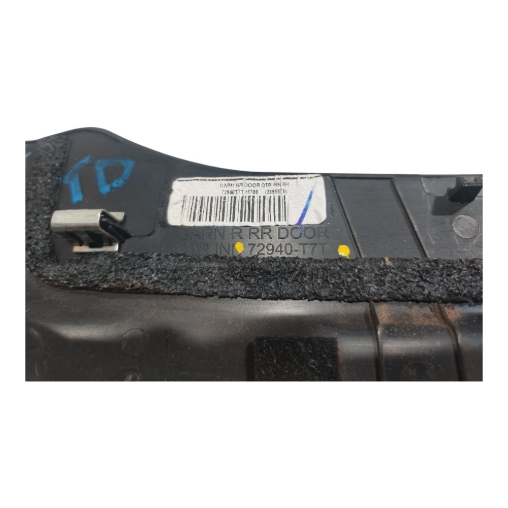 Moldura Interna Porta Tras Direit Honda Hrv 2017 A 2021 V660 10