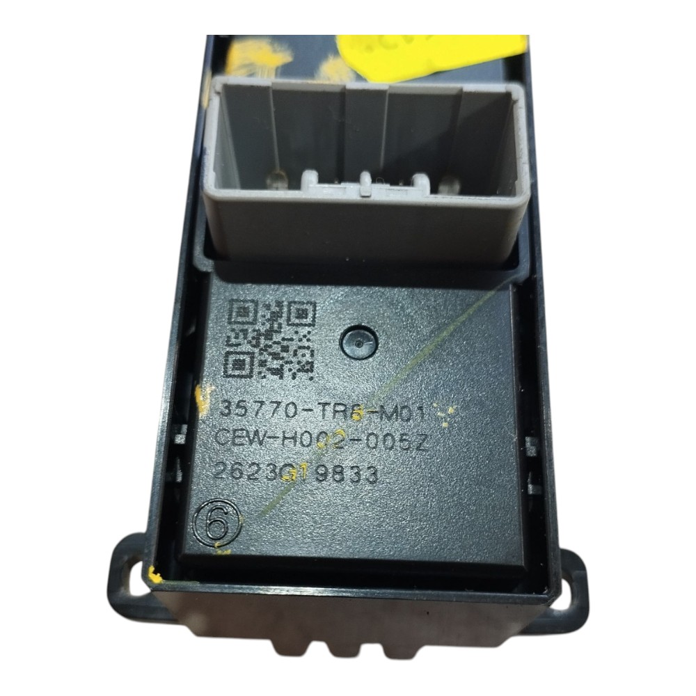 Botão vidro traseiro direito honda civic lxr 2013 V657 7