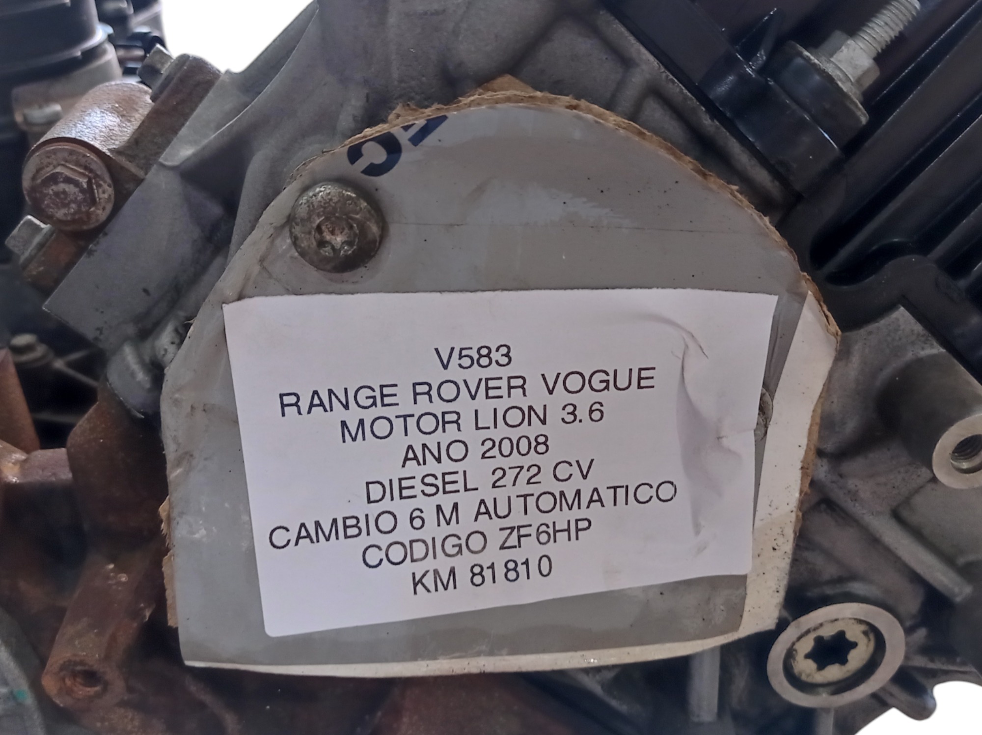 Motor Range Rover Vogue 3.6 V8 2008 V583 9