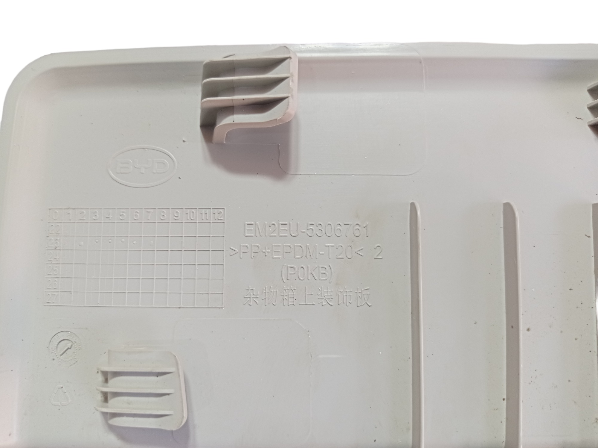 Moldura Porta Luvas Byd Dolphin Gs 2024 2025 V594 5
