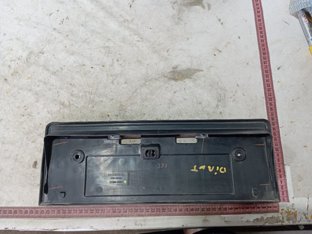 Suporte Placa Dianteira Honda Hrv Exl 1.5 2023 2025 V644 Preto 10