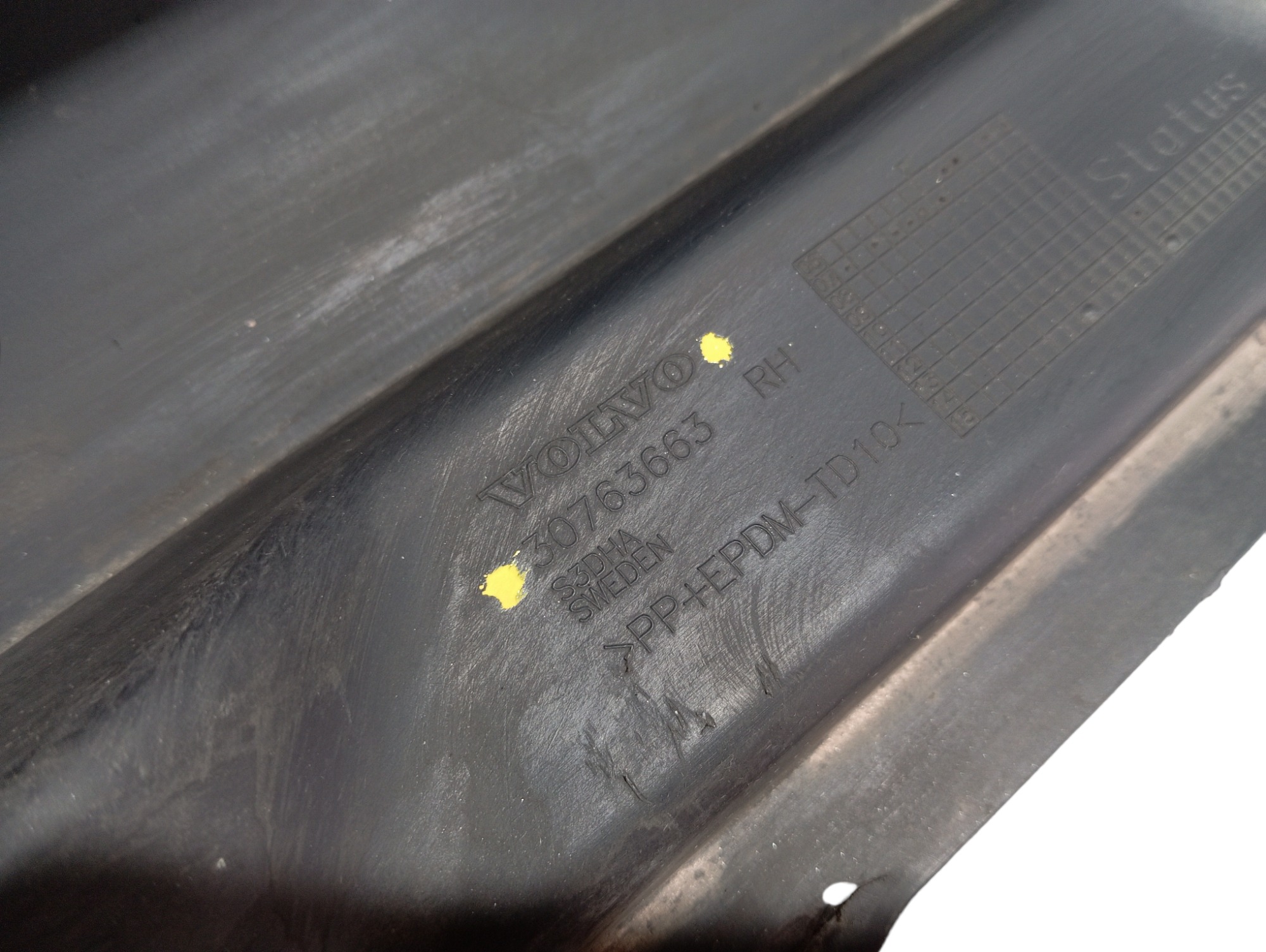 Spoiler Passageiro Volvo Xc70 2007 V64 Preto 8