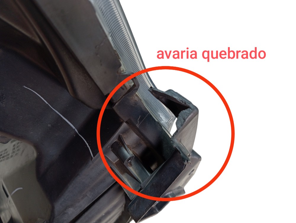 Lente Farol Esquerdo Honda Fit 2016 W1297 V327 5