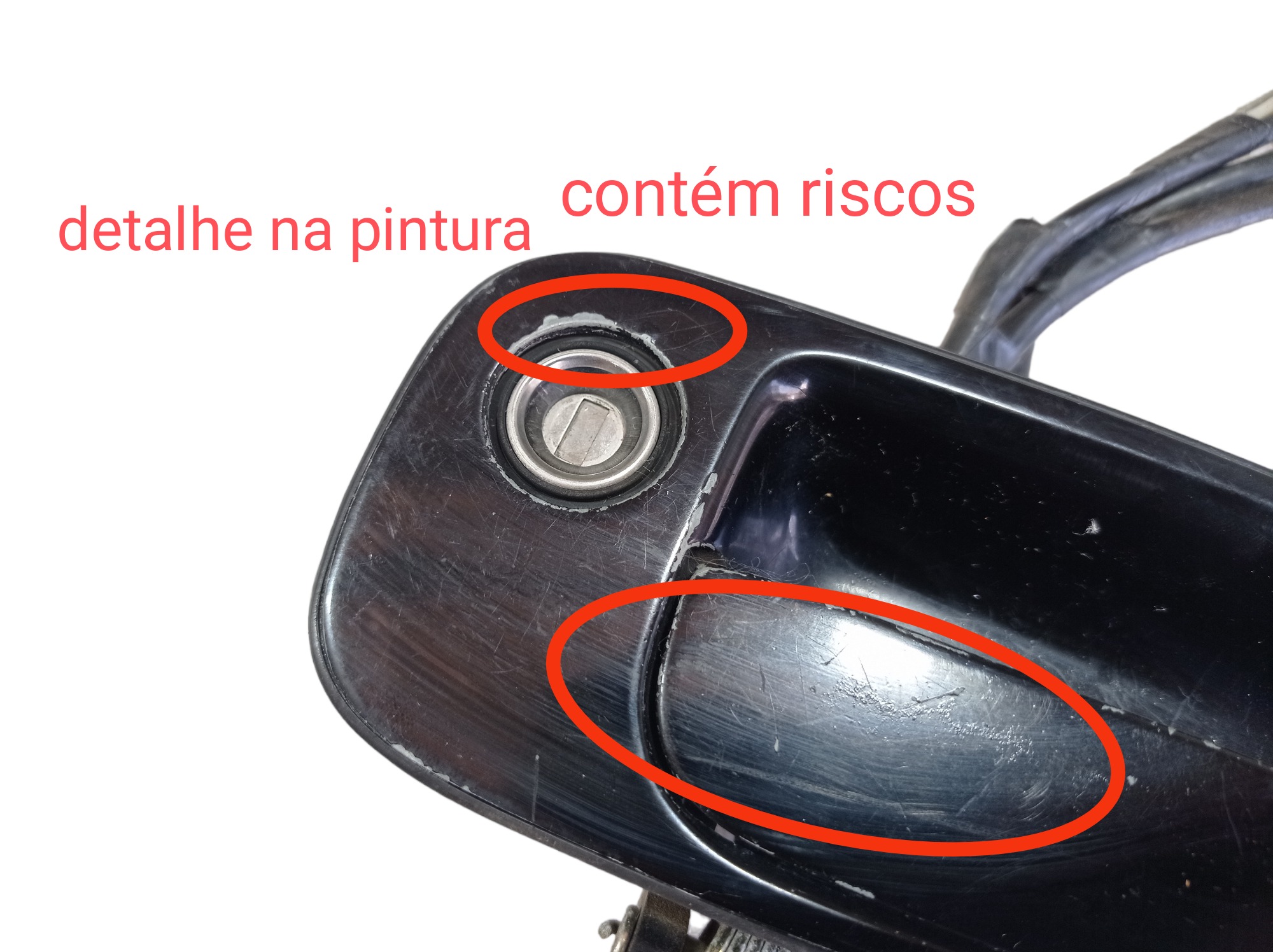 Maçaneta Ext Porta Dianteira Esquerda Lexus Es300 93 V571 Preto Dianteira 5
