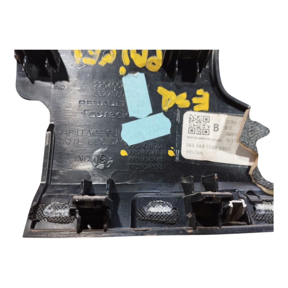 Acabamento Esquerdo Painel Renault Zoe 2022 2023 V639 3