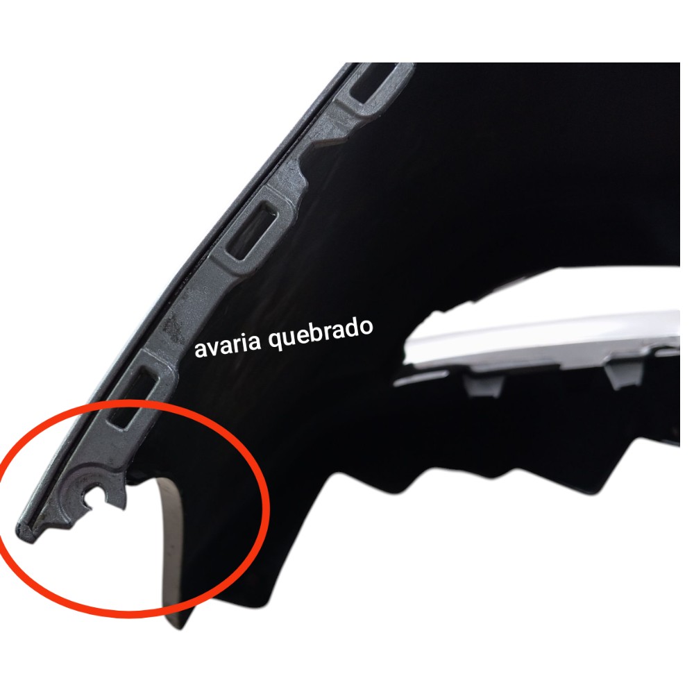 Parachoque Dianteiro Honda Civic 2010 2015 V658 Cinza 5