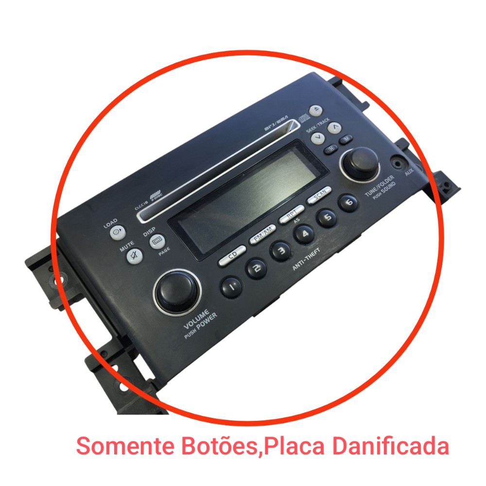 Moldura Botao Rádio Suzuki Grand Vitara 2011 A 2015 V649 10