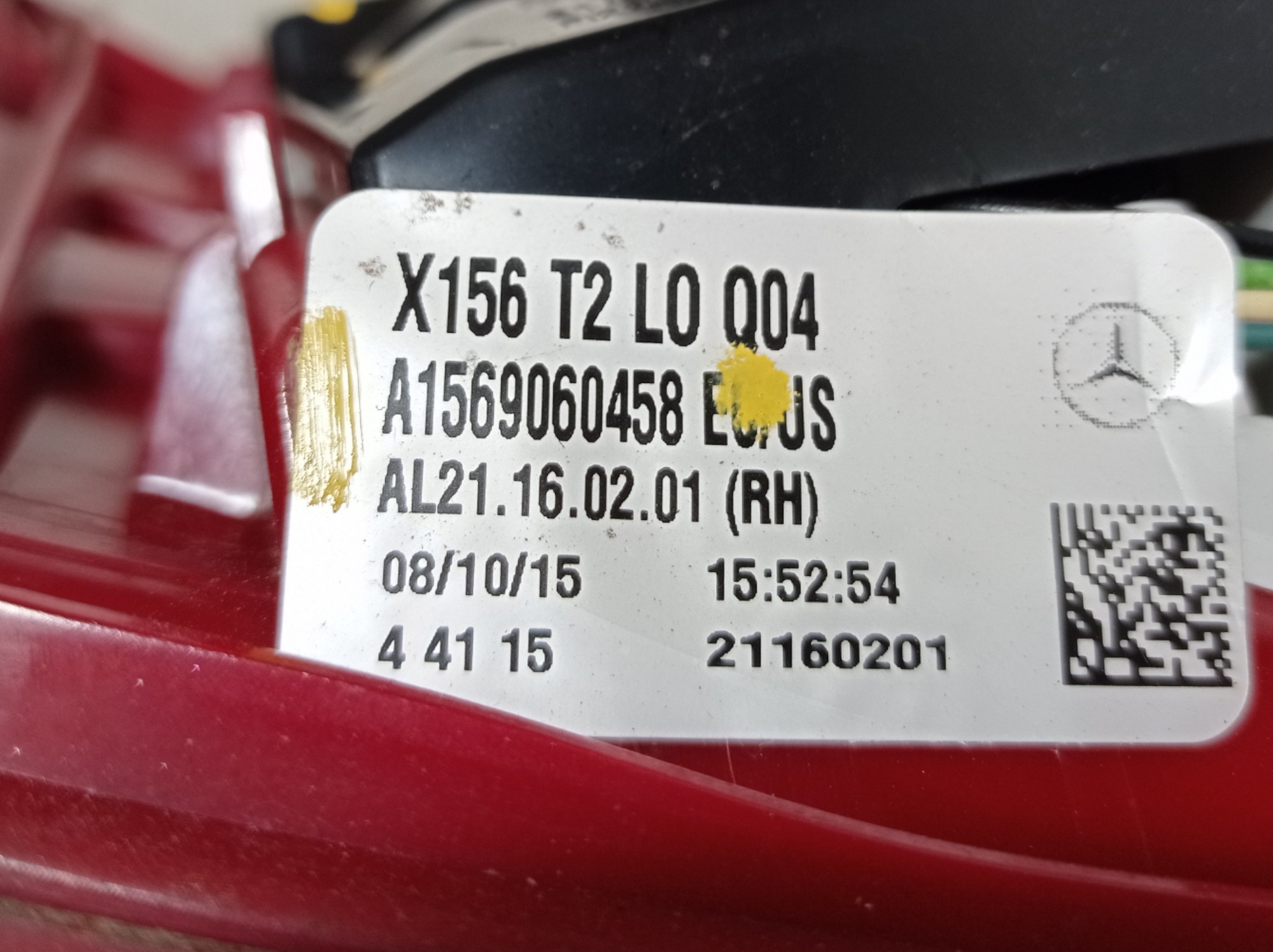 Lanterna Direita Tampa Traseira Mercedes Gla 200 2016 V568 7