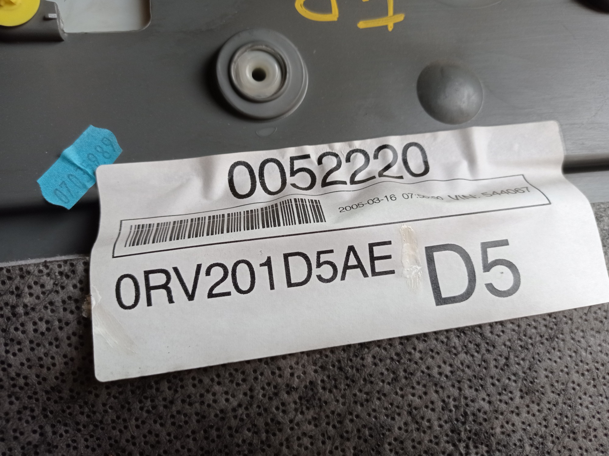 Forro Porta Traseira Direita Grand Caravan Limited 2005 V586 10