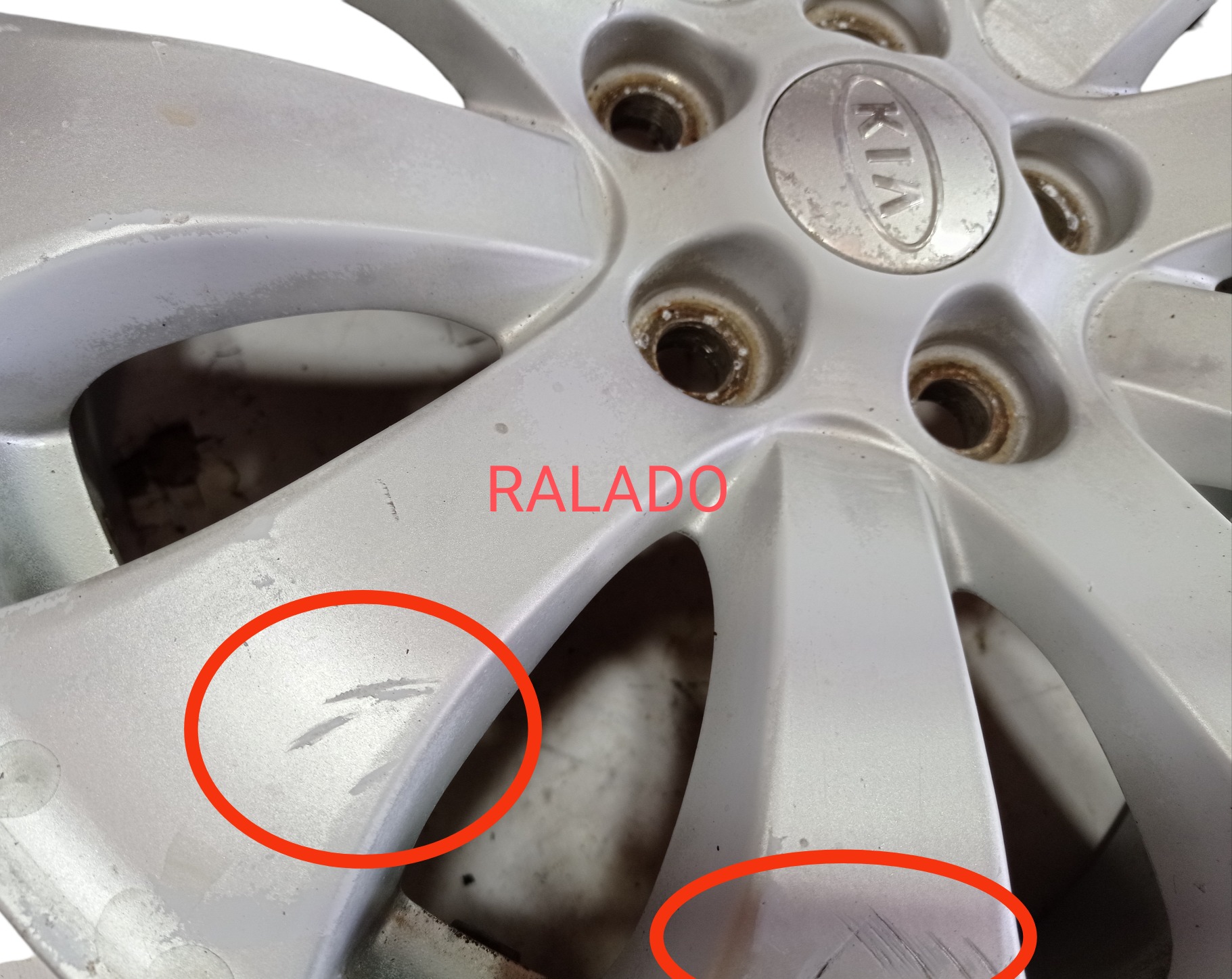 Roda Aro 17 5×114 Kia Opirus 3.8 2008 V581 Cinza 2
