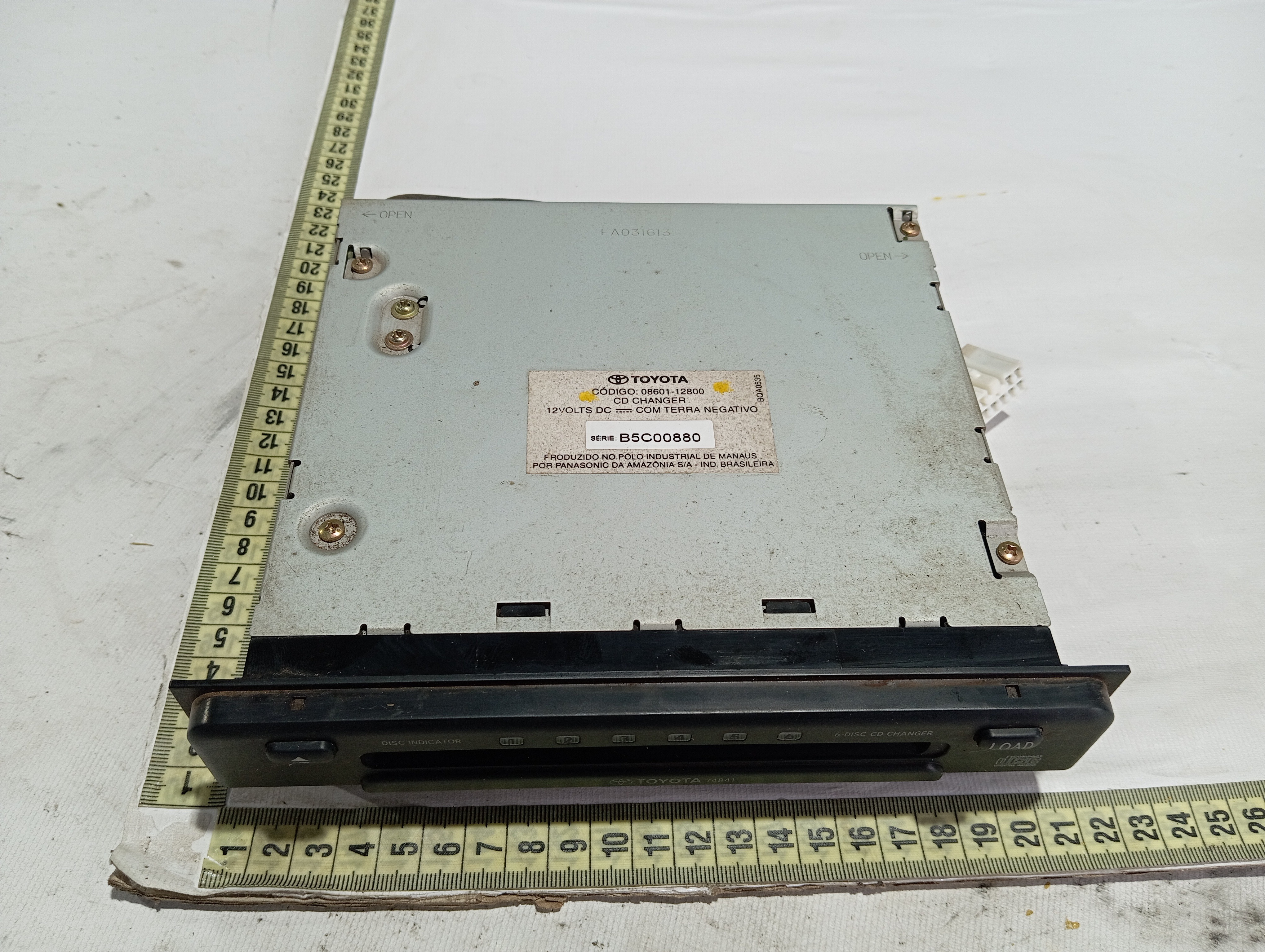 Rádio Cd Toyota Land Cruiser Prado 08601-12800 2004 10