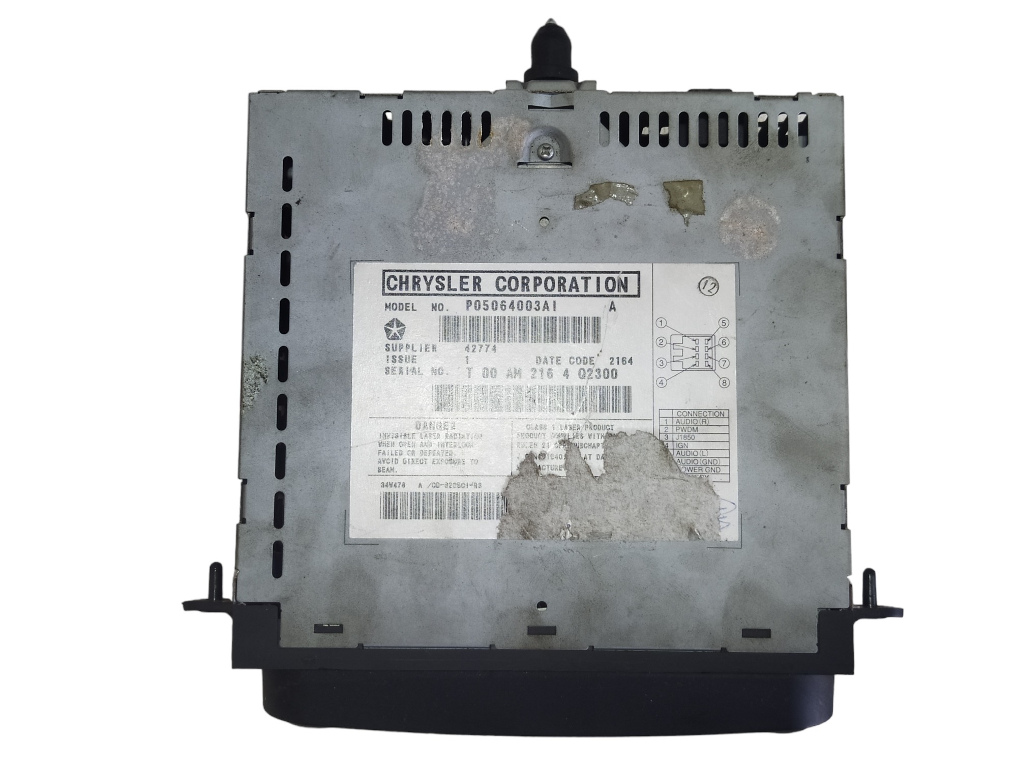 Rádio Cd Chrysler Grand Caravan Limited 3.3 V6 2005 V586 3