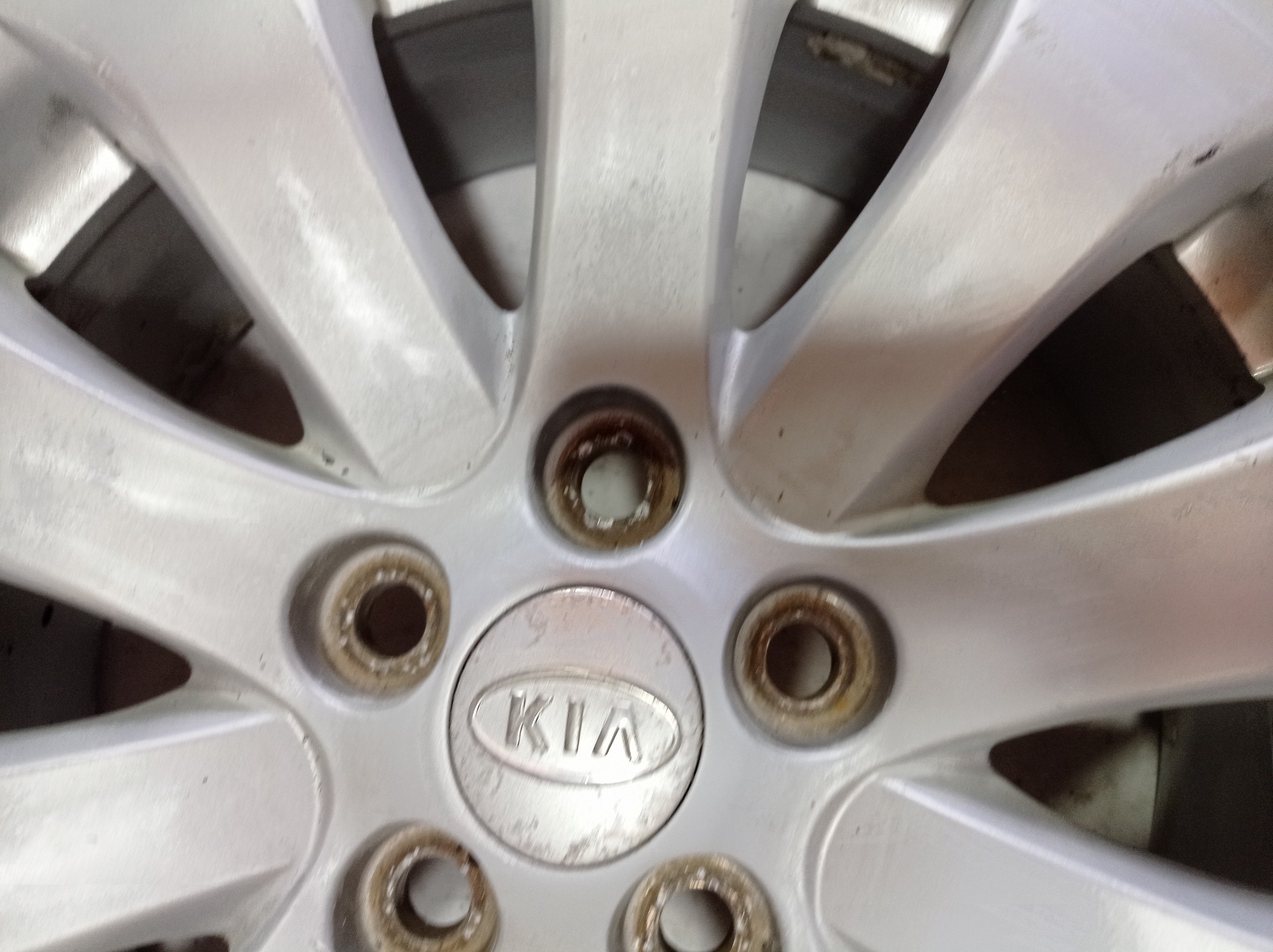Roda Aro 17 5×114 Kia Opirus 3.8 2008 V581 Cinza 8