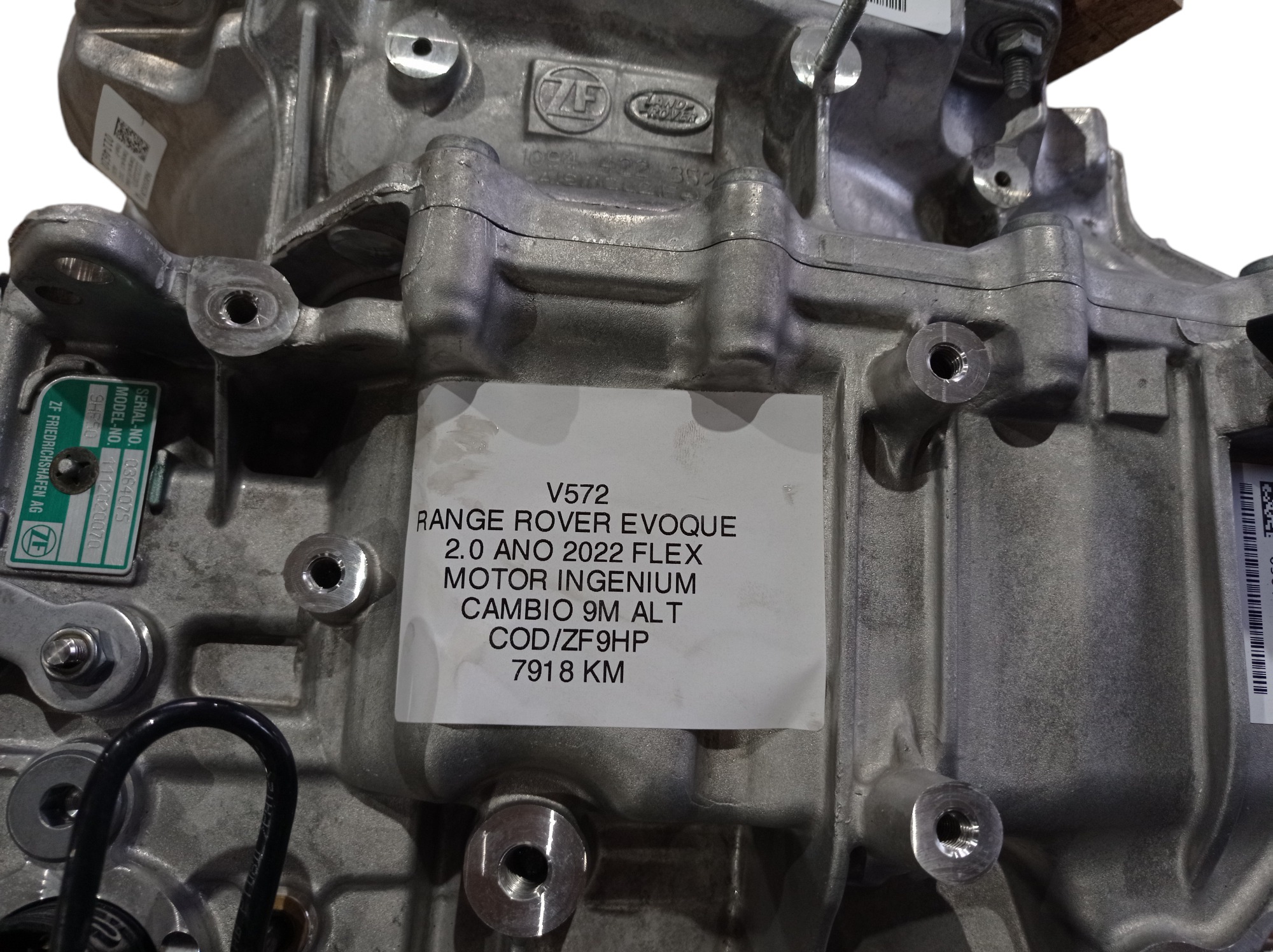Caixa De Marcha Cambio Range Rover Evoque 2.0 Flex 2022 V572 8
